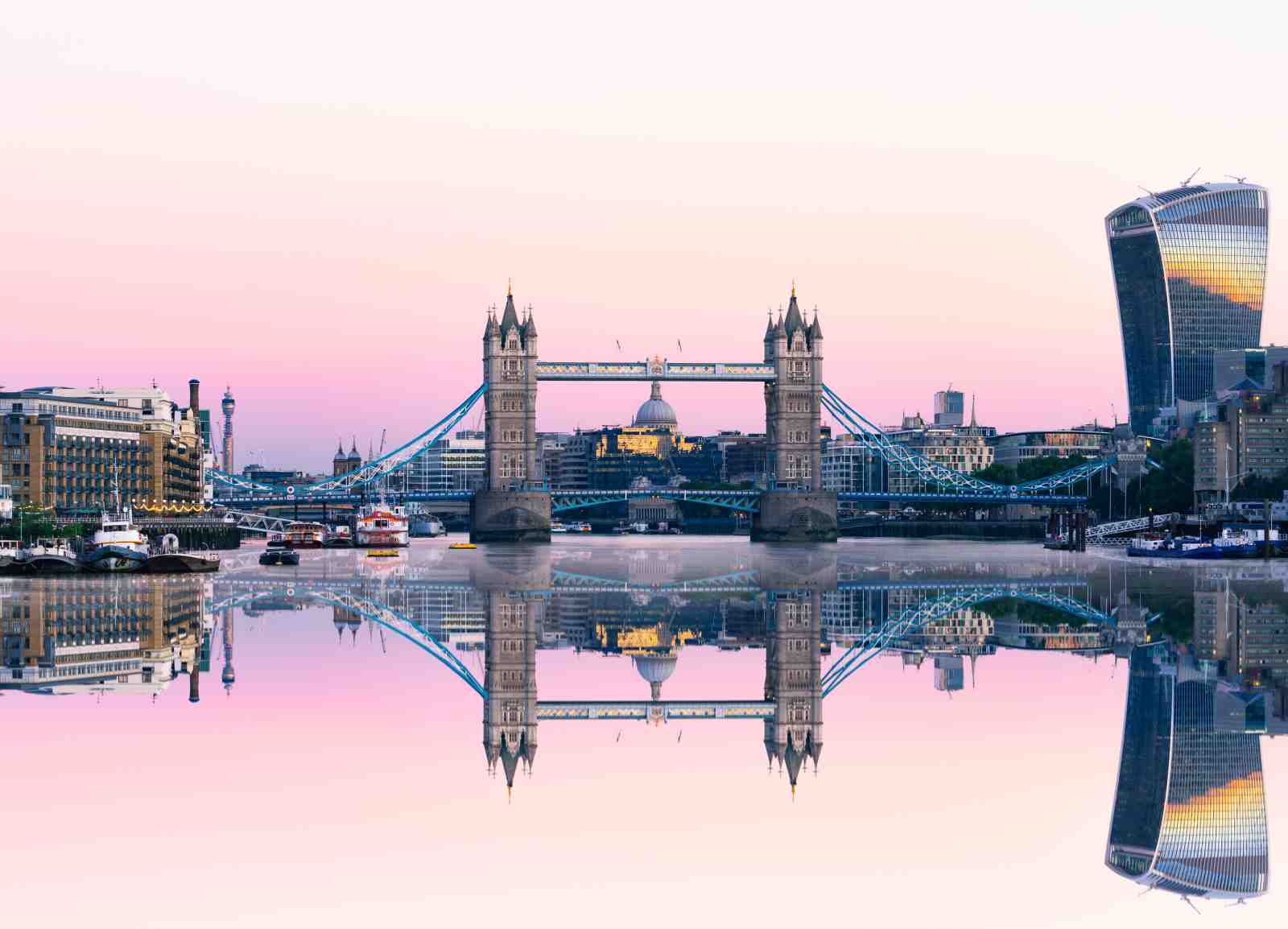 London Tower Bridge Sunset Wall Art