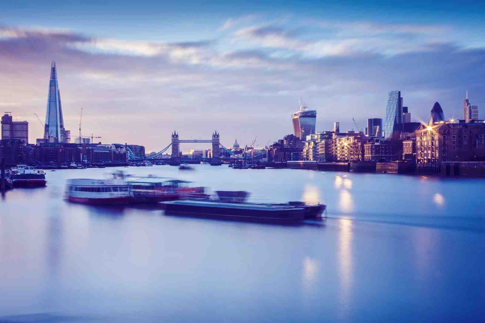 London Skyline Thames Sunset Wall Art