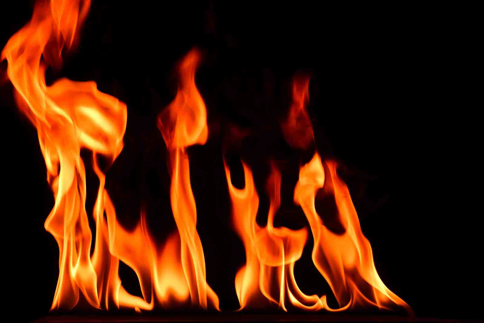 Fiery Flames Abstract Art Wall Art