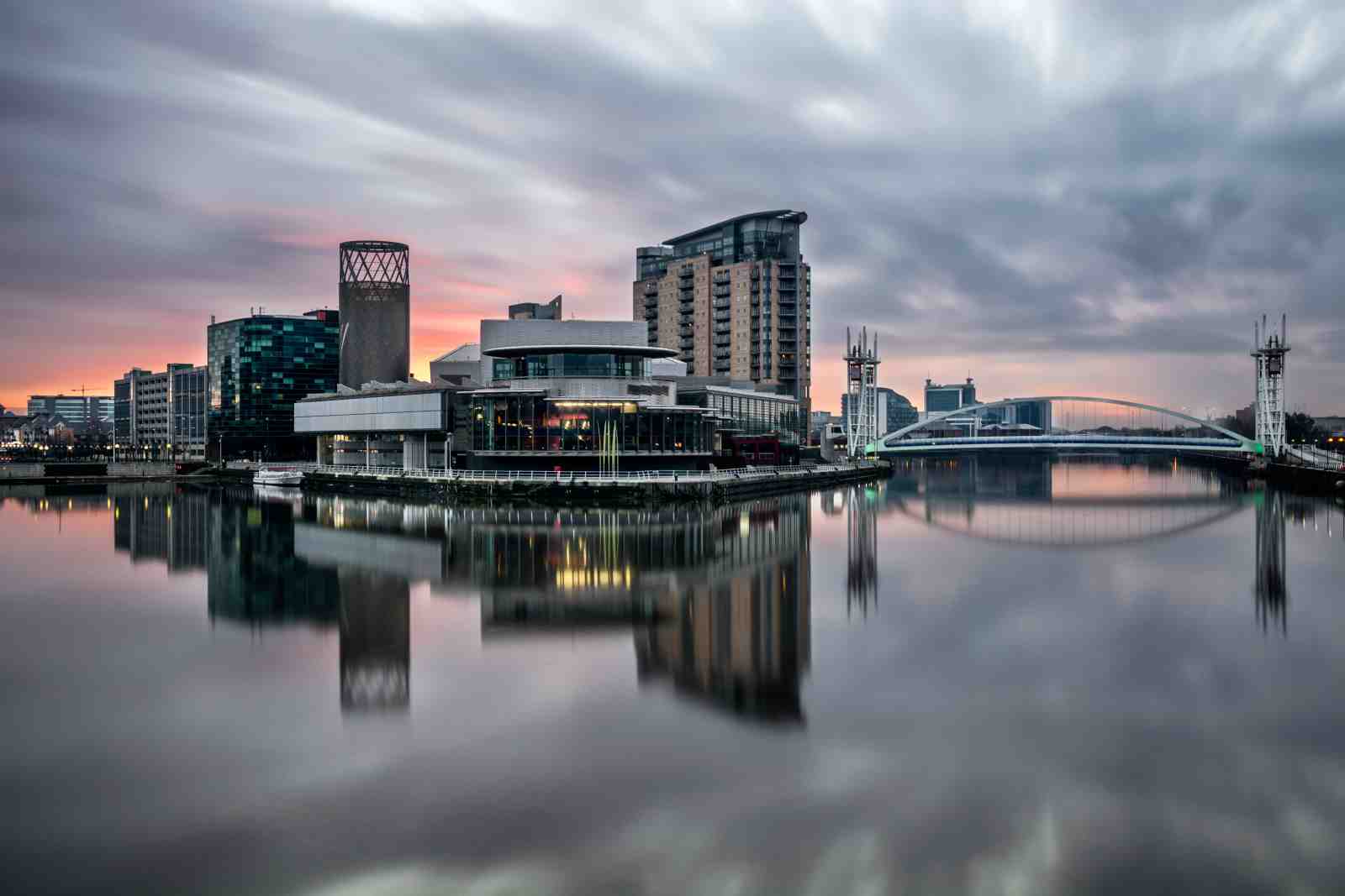 Urban Waterfront Cityscape Wall Art