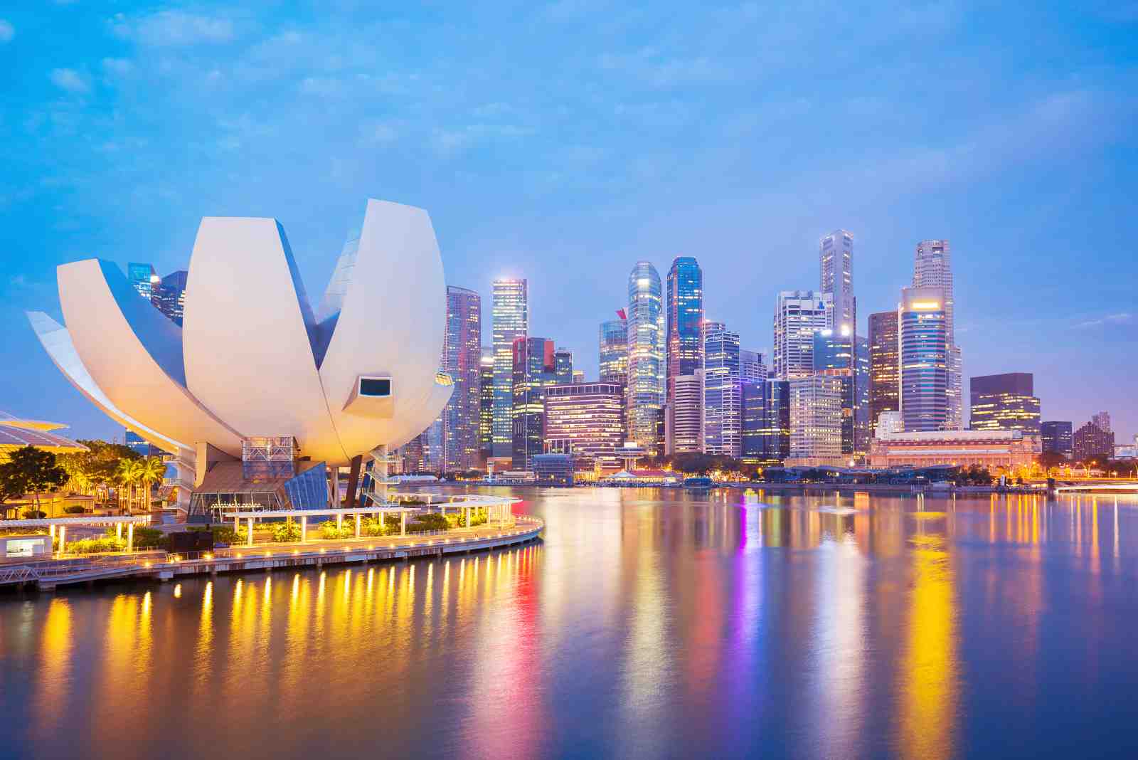 Singapore Skyline Marina Bay Sands Wall Art
