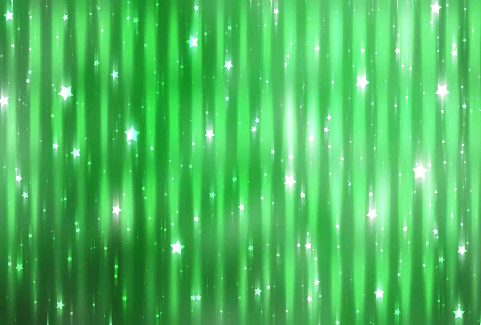 Sparkling Emerald Stars Wall Art