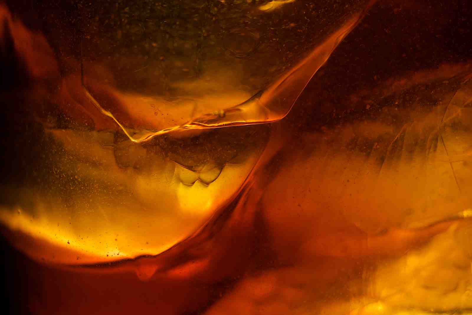 Amber Abstract Texture Wall Art
