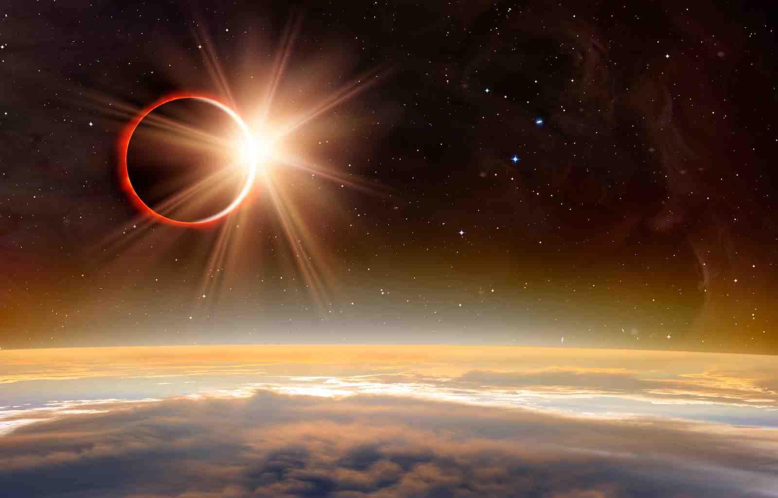 Solar Eclipse Space View Wall Art