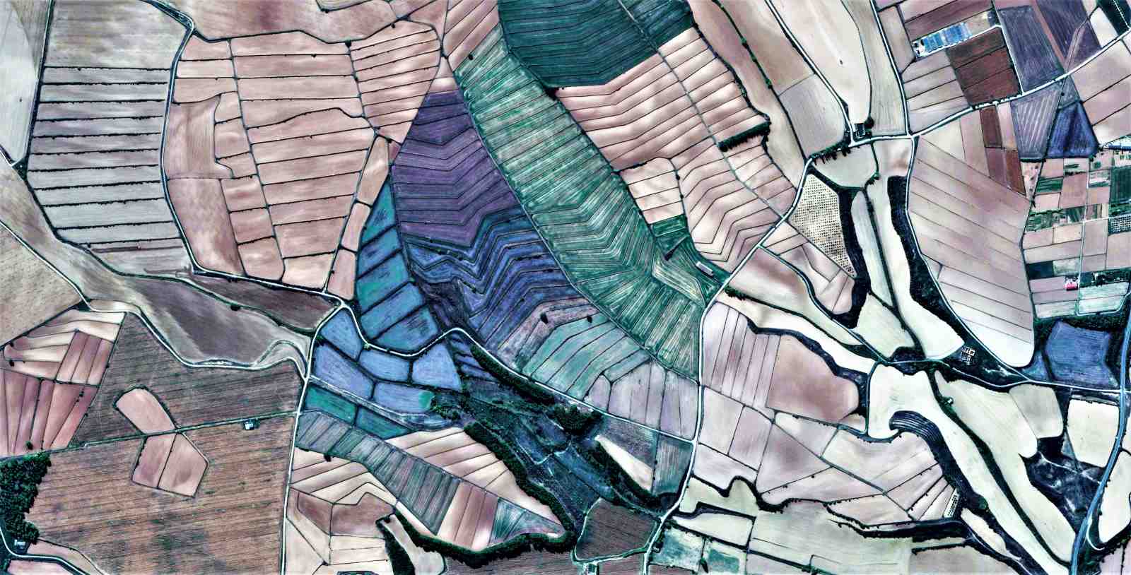 Abstract Aerial Landscape Wall Art