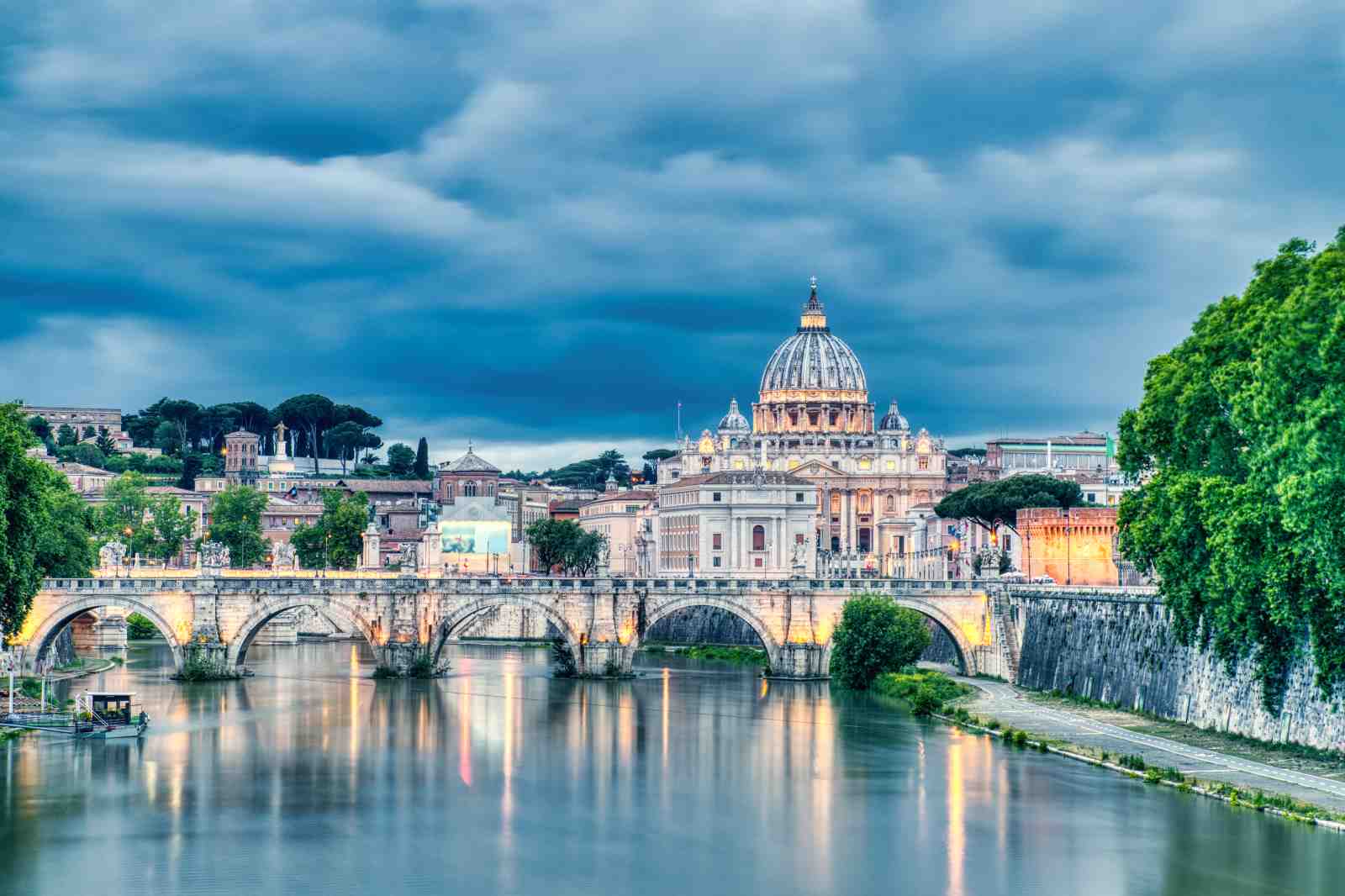 St. Peter's Basilica Rome Evening Wall Art