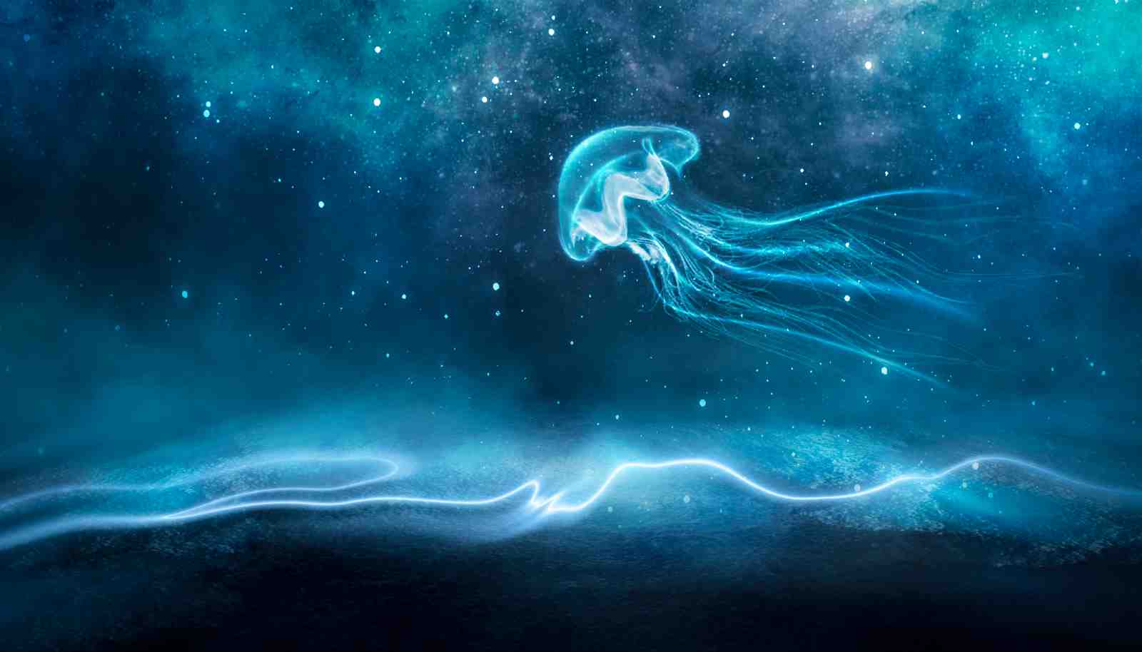 Mystic Jellyfish Ocean Dream Wall Art