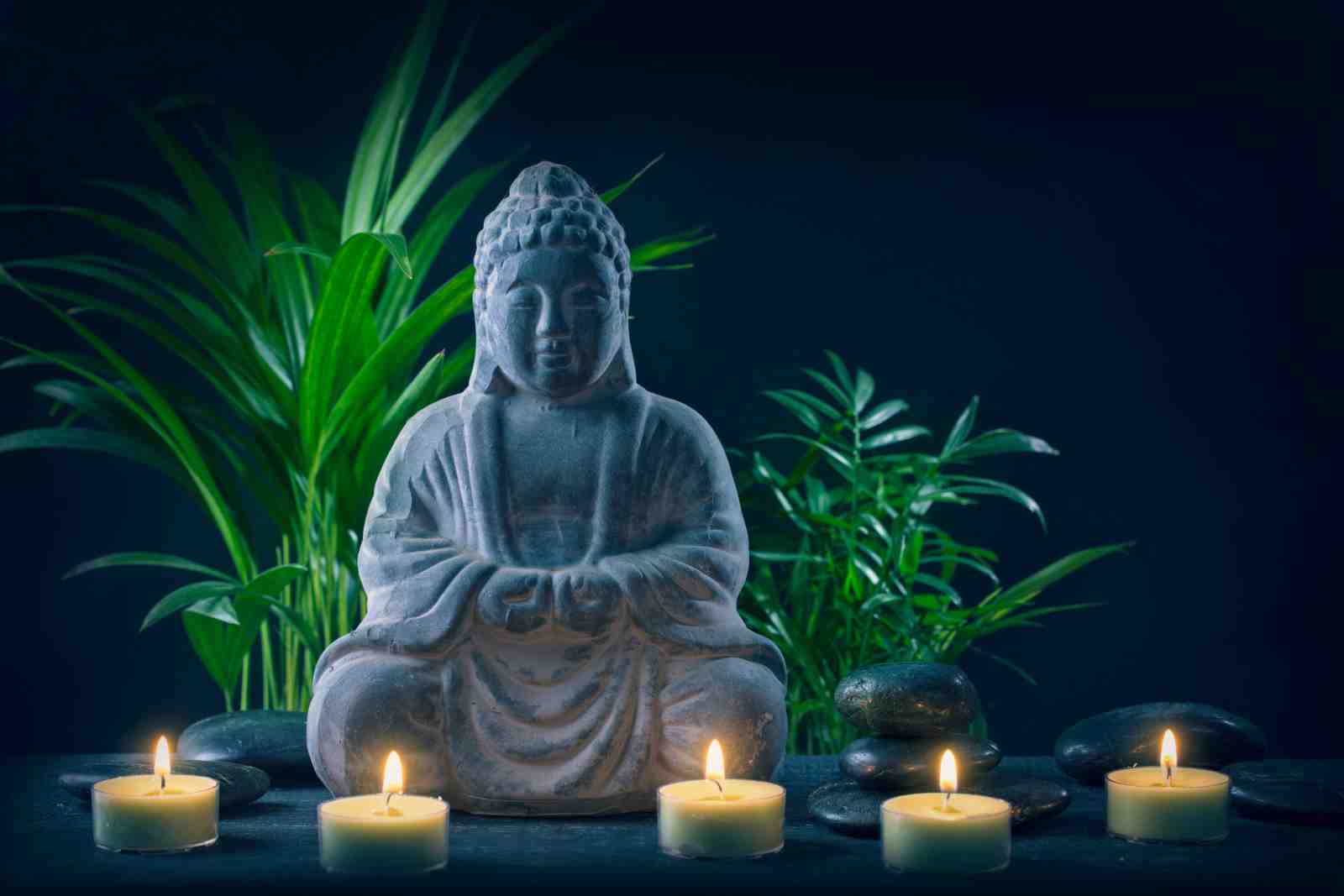 Zen Buddha & Candles Serenity Wall Art