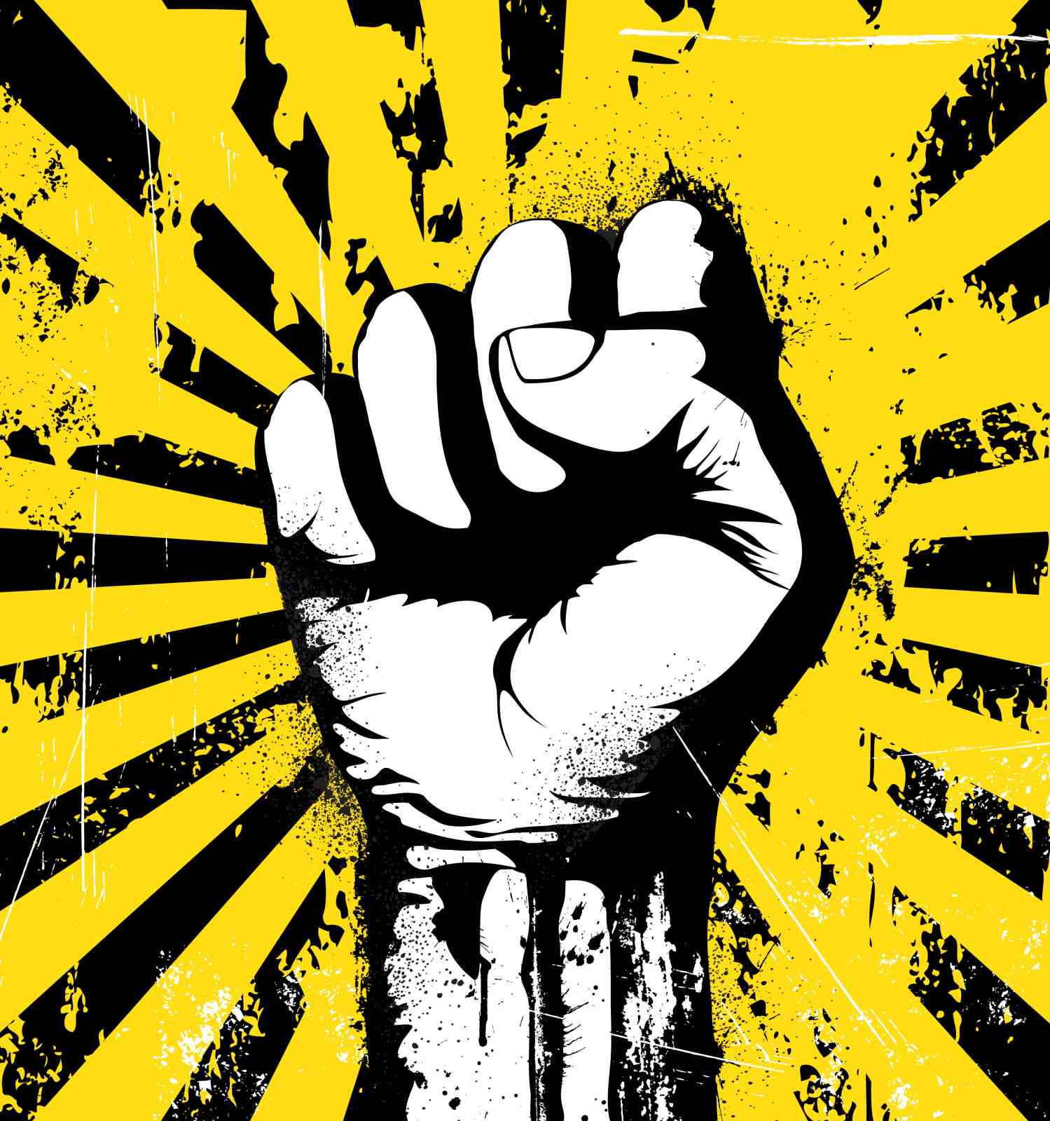 Bold Fist Power Motivational Wall Art