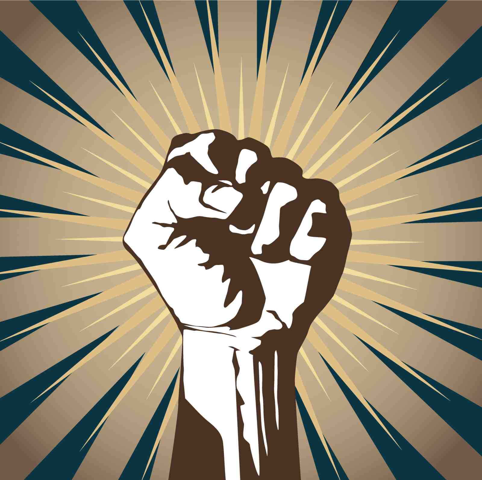 Fist of Power Motivational Wall Art