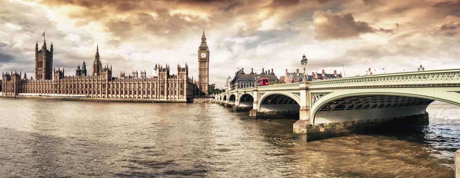 Iconic London Houses of Parliament & Bridge Wall Art
