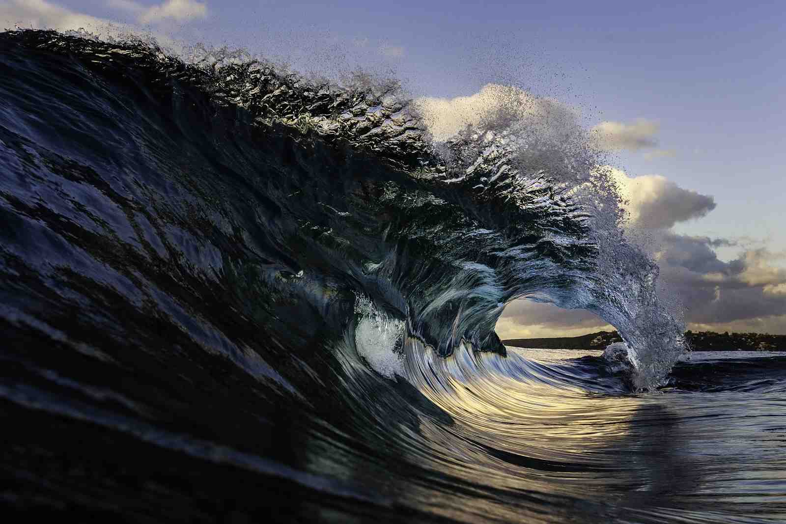 Dramatic Ocean Wave Barrel Wall Art