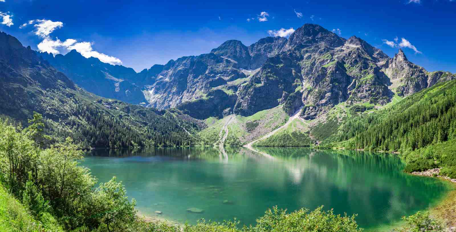 Serene Mountain Lake Landscape Wall Art