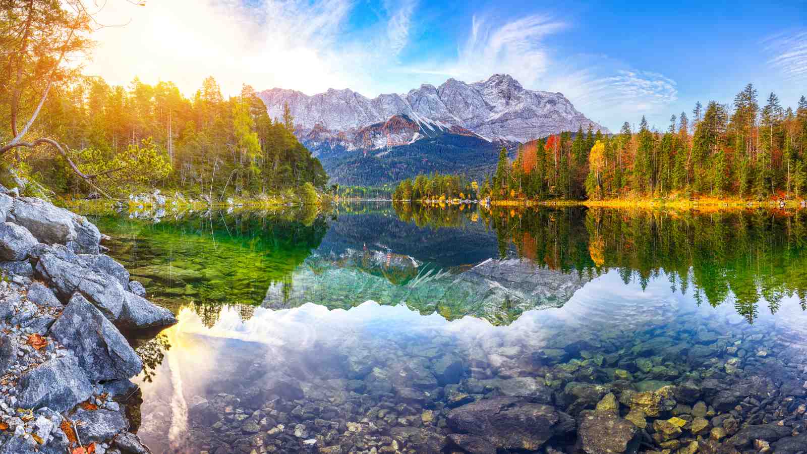 Serene Alpine Lake & Mountain Wall Art