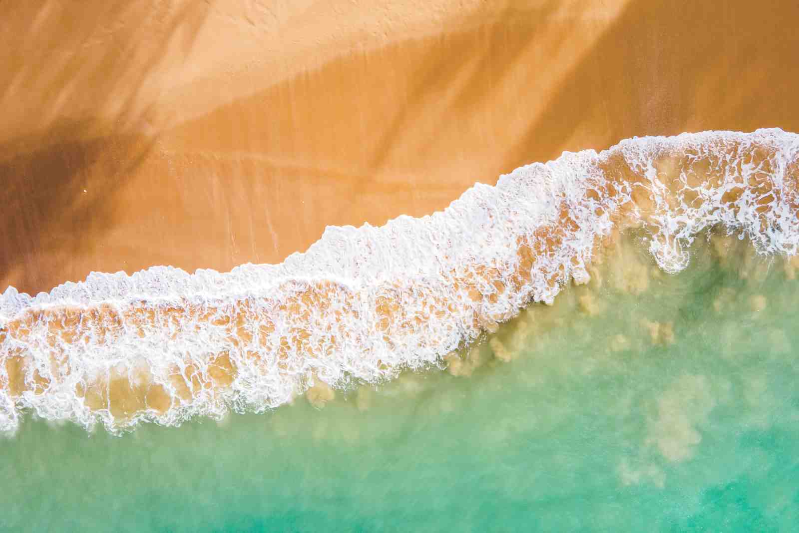 Ocean Wave Aerial Beach Wall Art