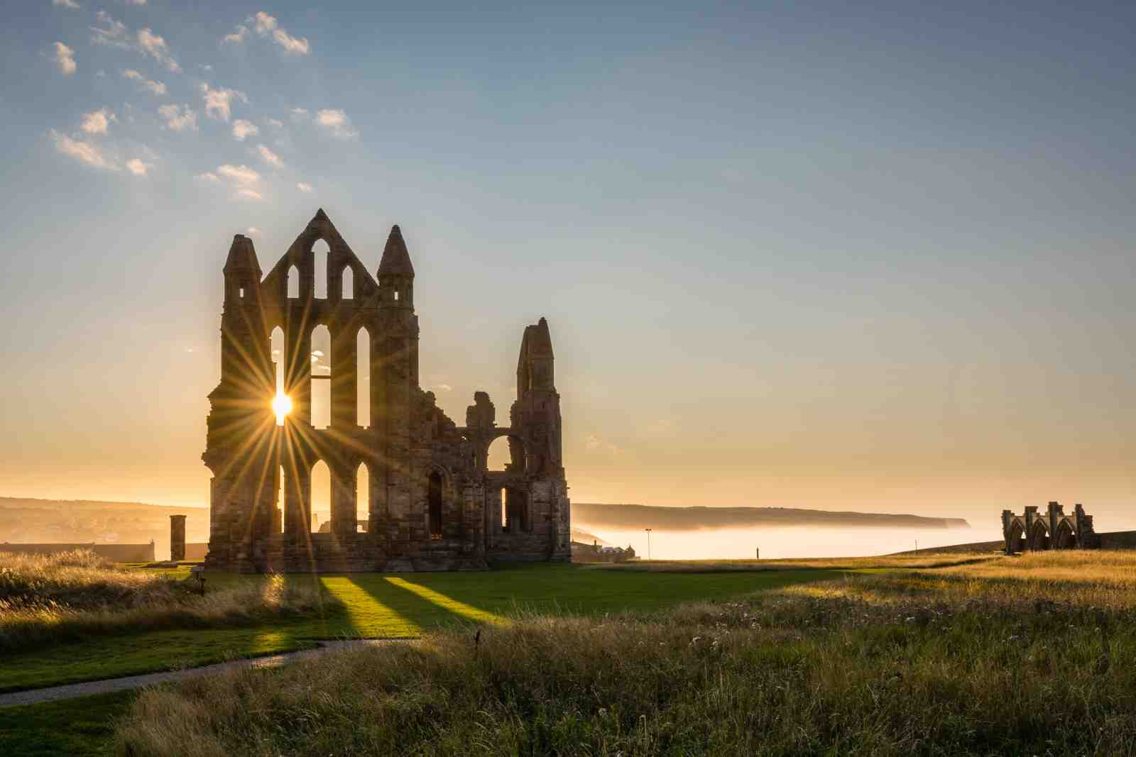 Historic Abbey Ruins Sunrise Wall Art