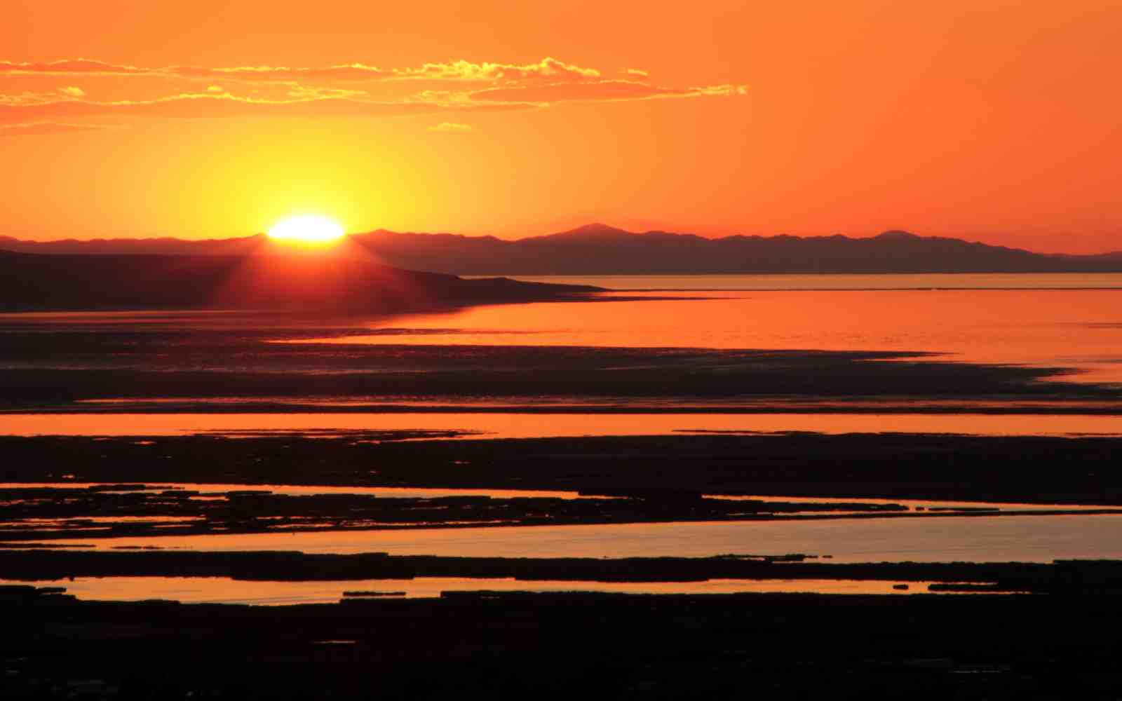 Golden Hour Sunset Landscape Wall Art