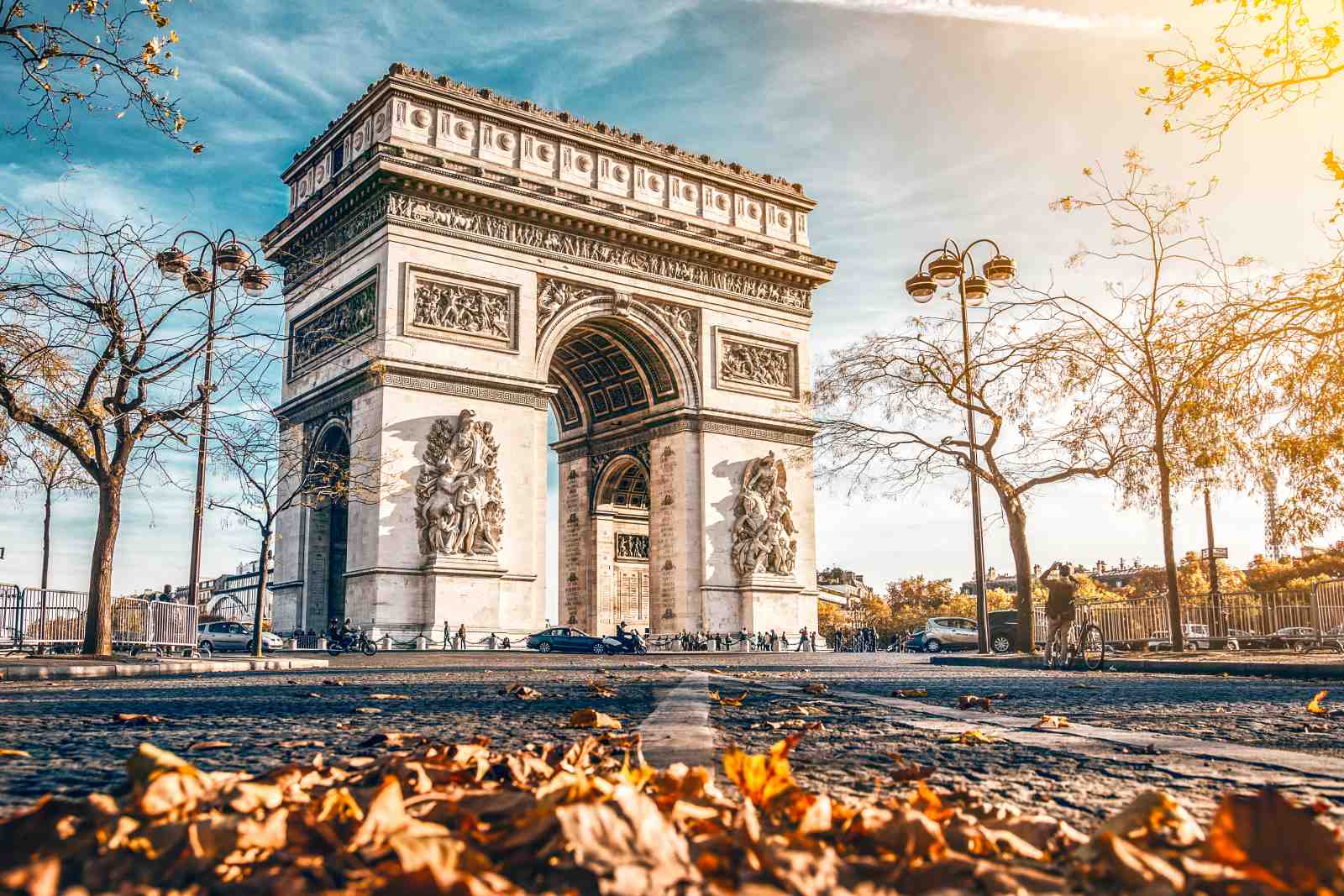 Parisian Arc de Triomphe Autumn Wall Art