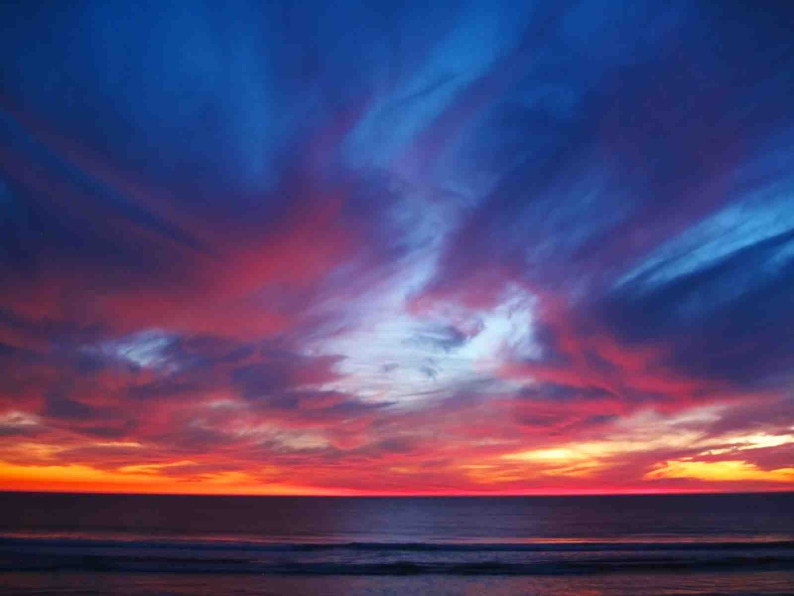 Vibrant Sunset Ocean Wall Art