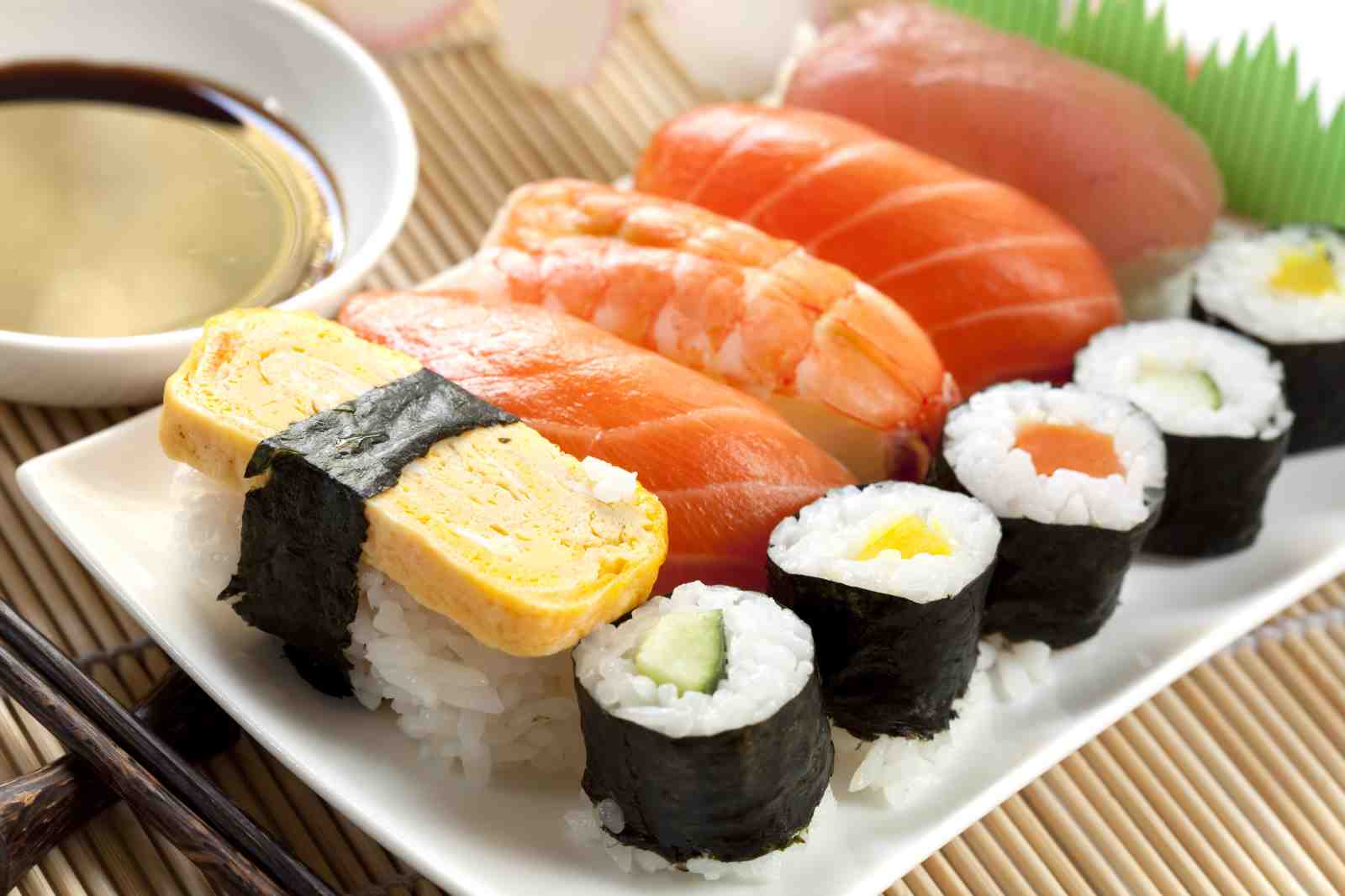 Vibrant Sushi Platter Wall Art - Japanese Art