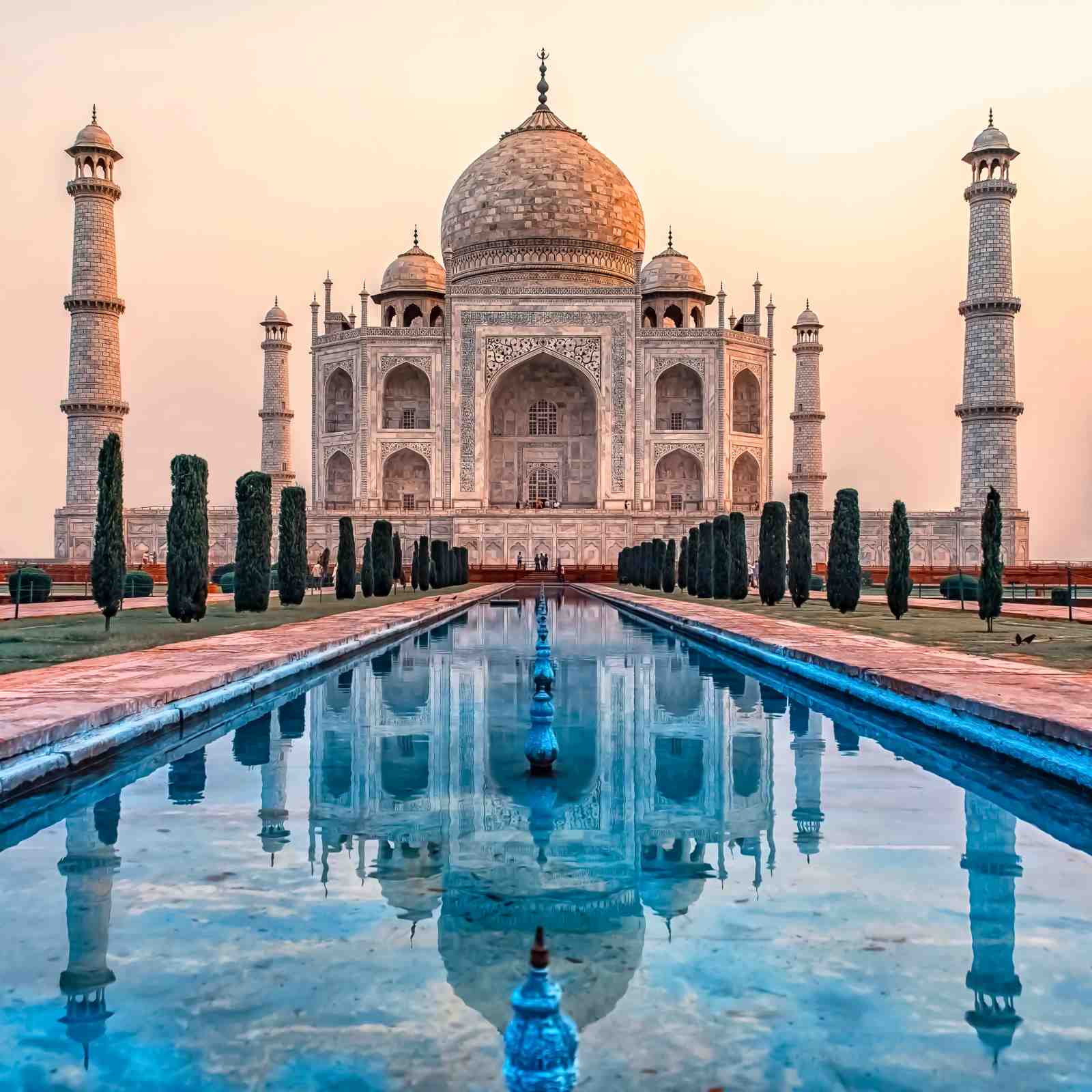Iconic Taj Mahal Reflection Wall Art