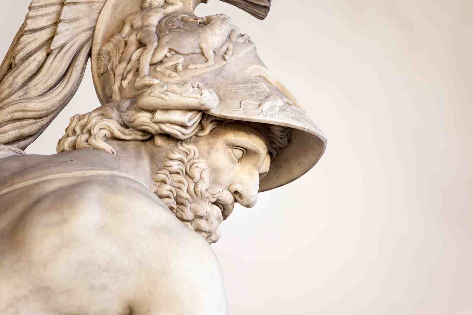Greek Warrior Bust Wall Art - Ancient Art Decor