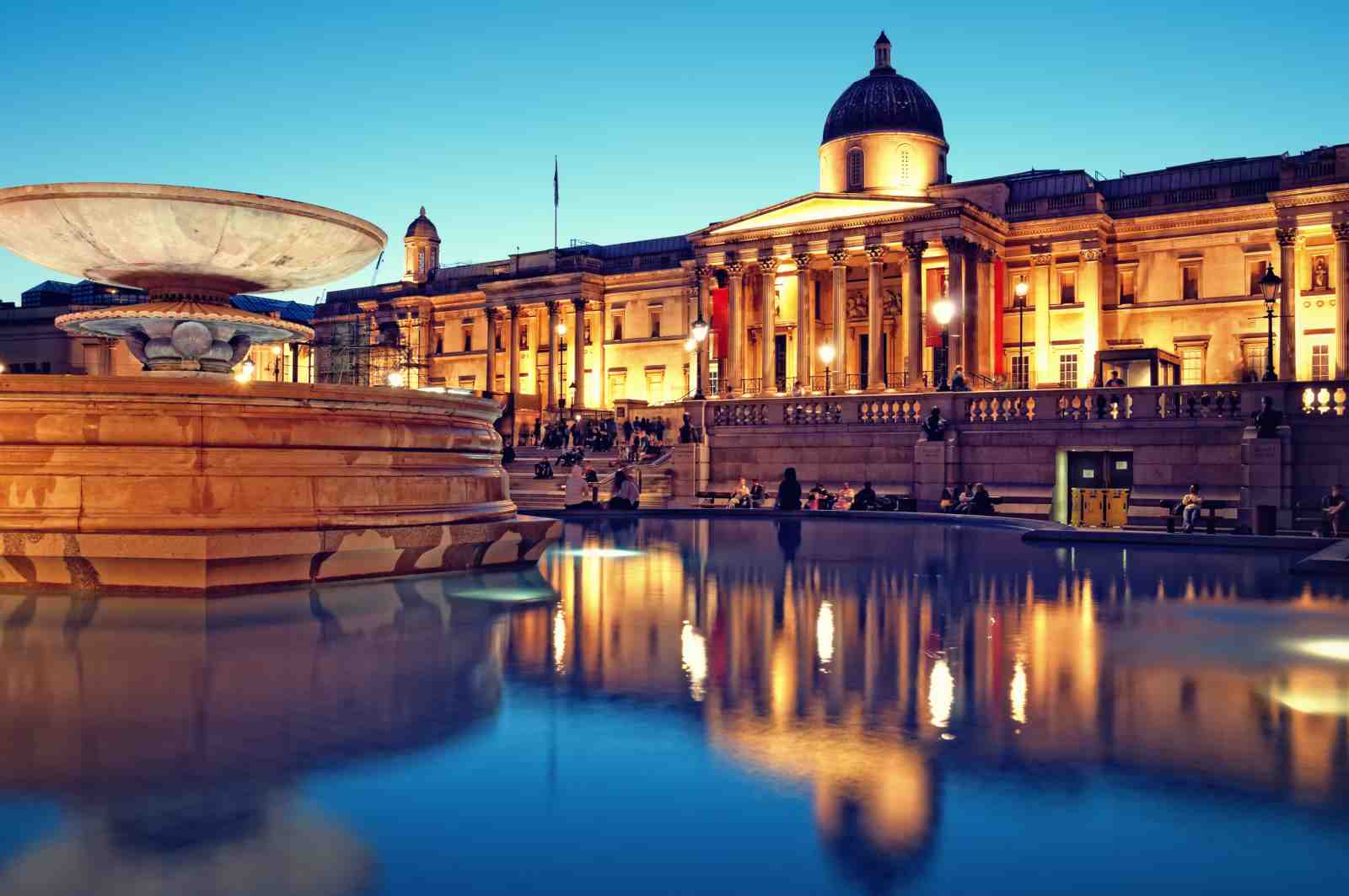 Trafalgar Square at Dusk Wall Art