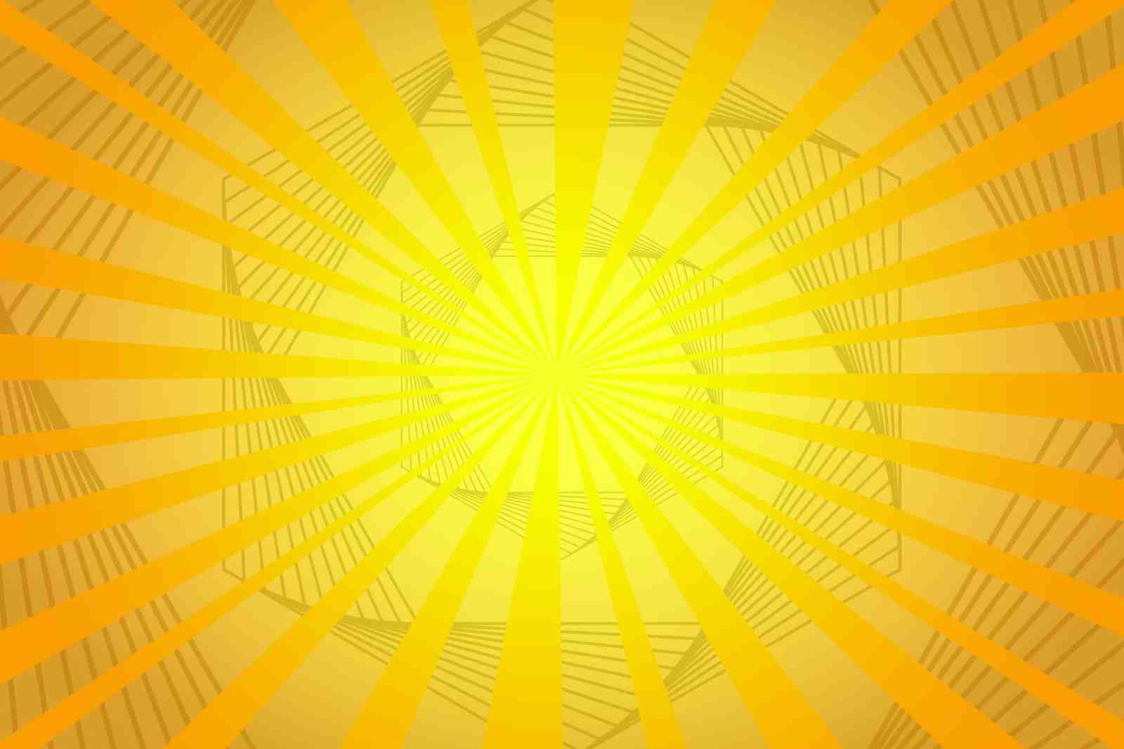 Radiant Sunshine Geometric Rays Wall Art