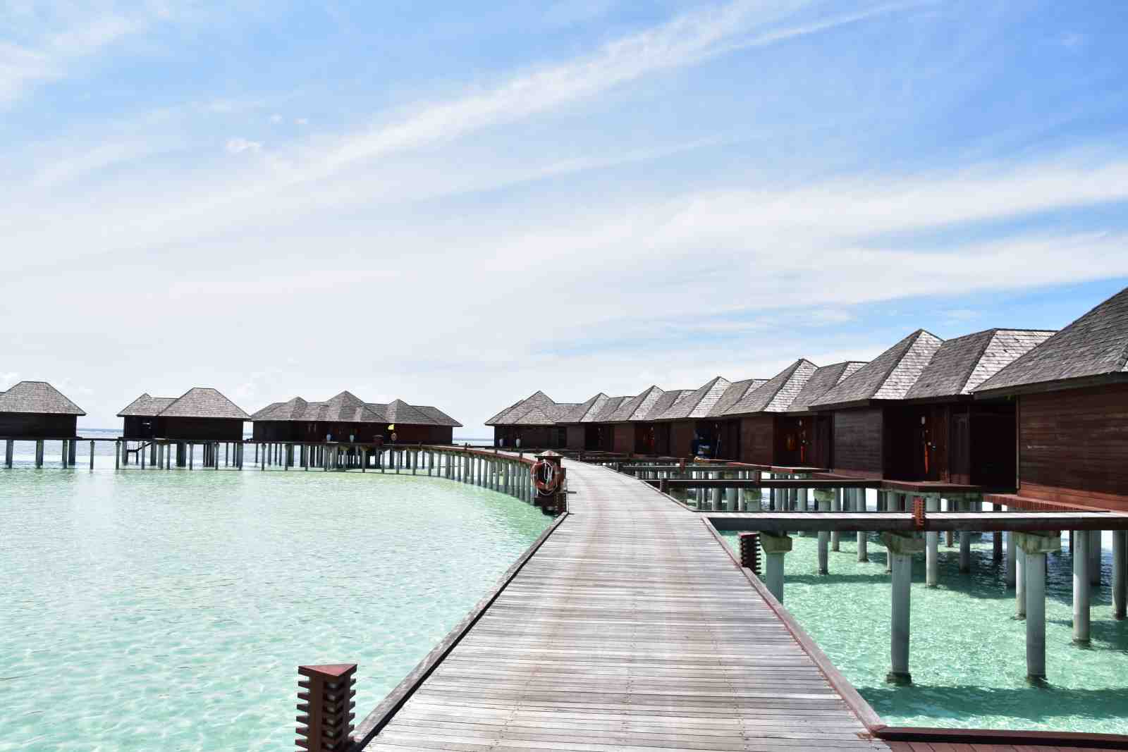 Tropical Paradise Overwater Bungalows Wall Art