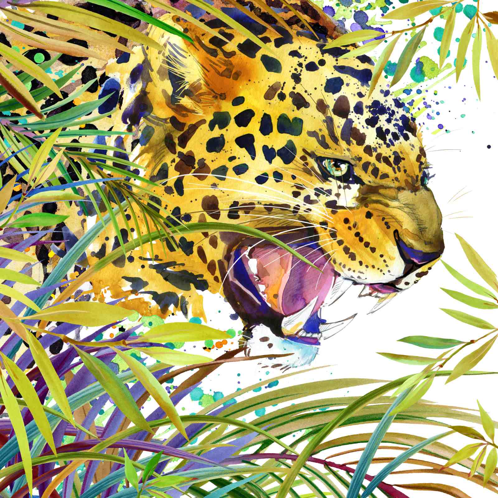 Roaring Jaguar Jungle Vibes Wall Art
