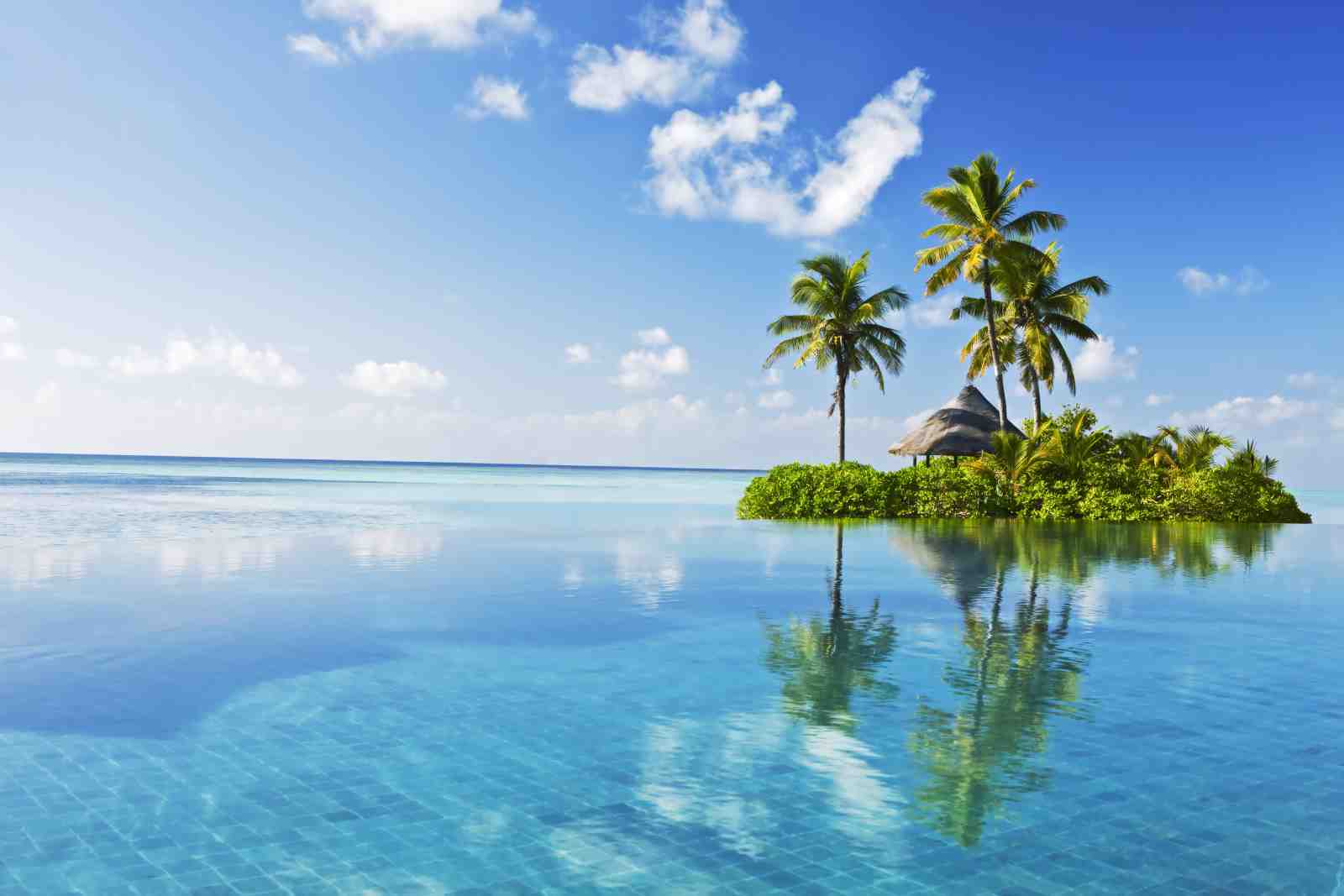 Tropical Island Paradise Ocean View Wall Art