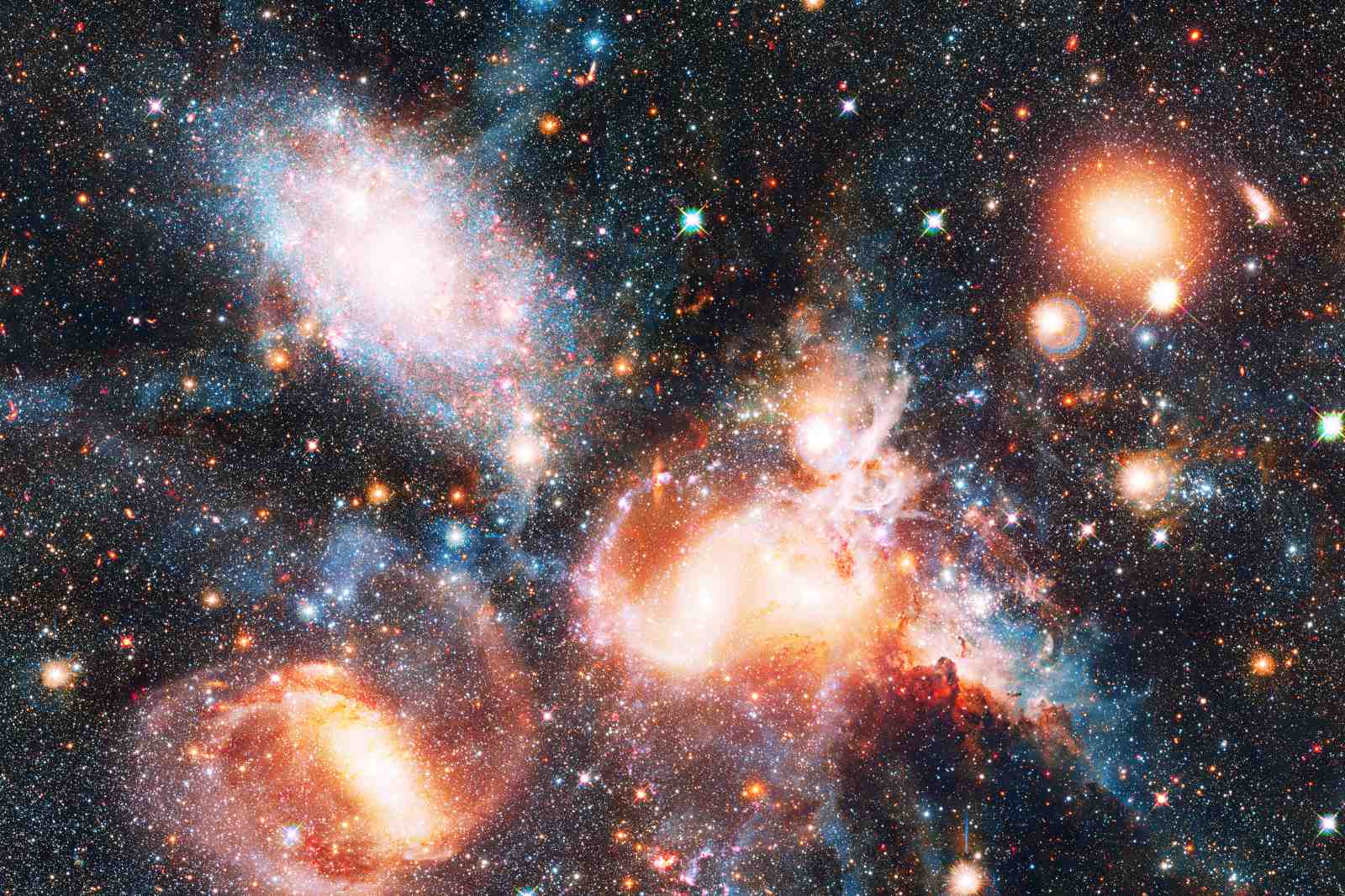 Cosmic Galaxy Nebula Wall Art Wall Art