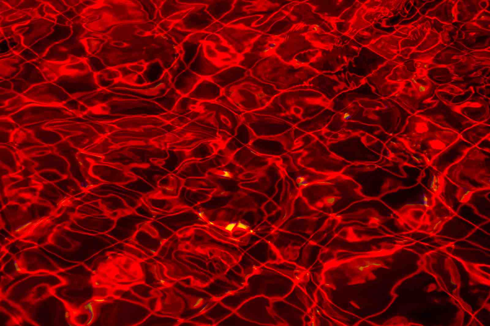 Fiery Red Water Ripple Wall Art
