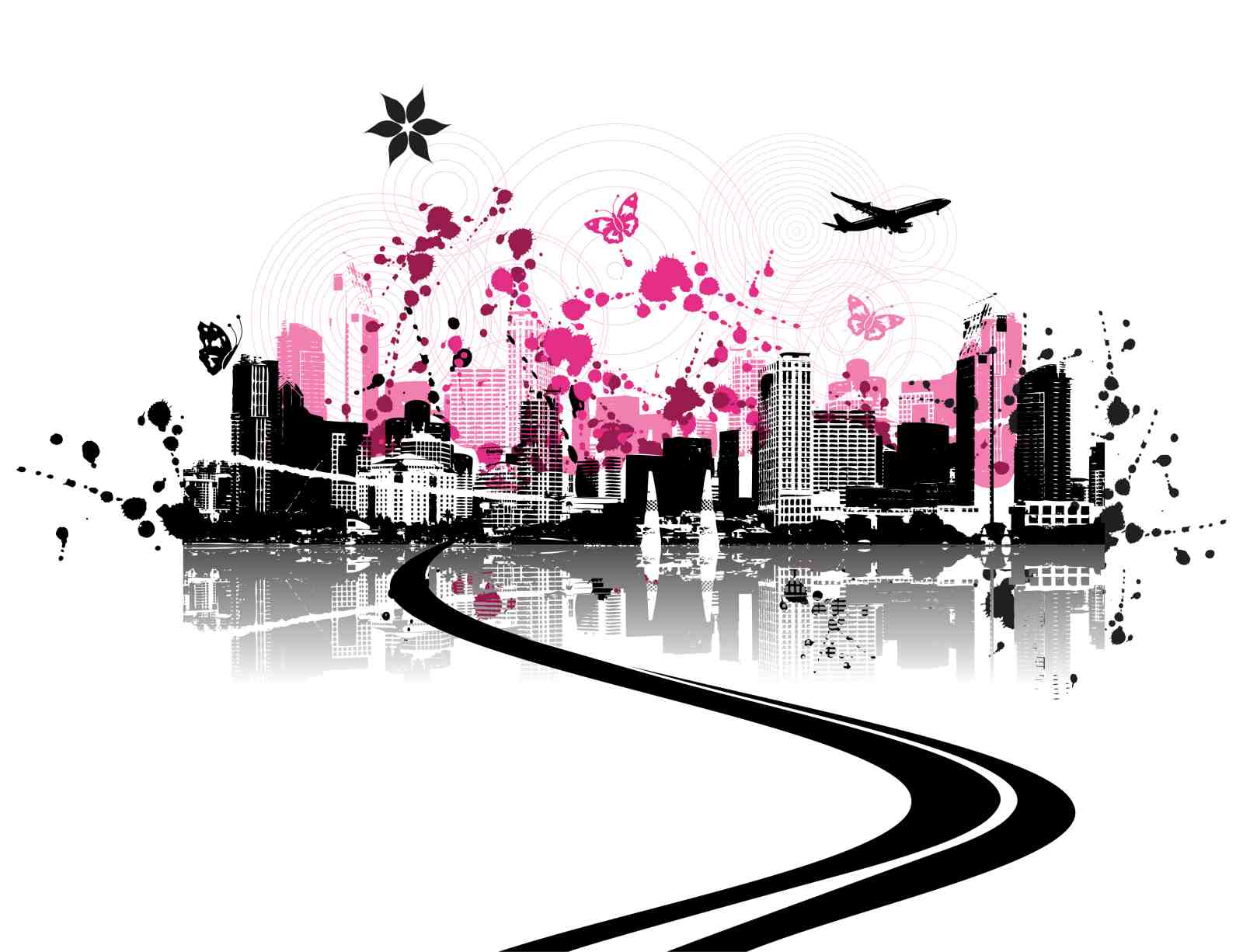 Urban Bloom Cityscape Wall Art