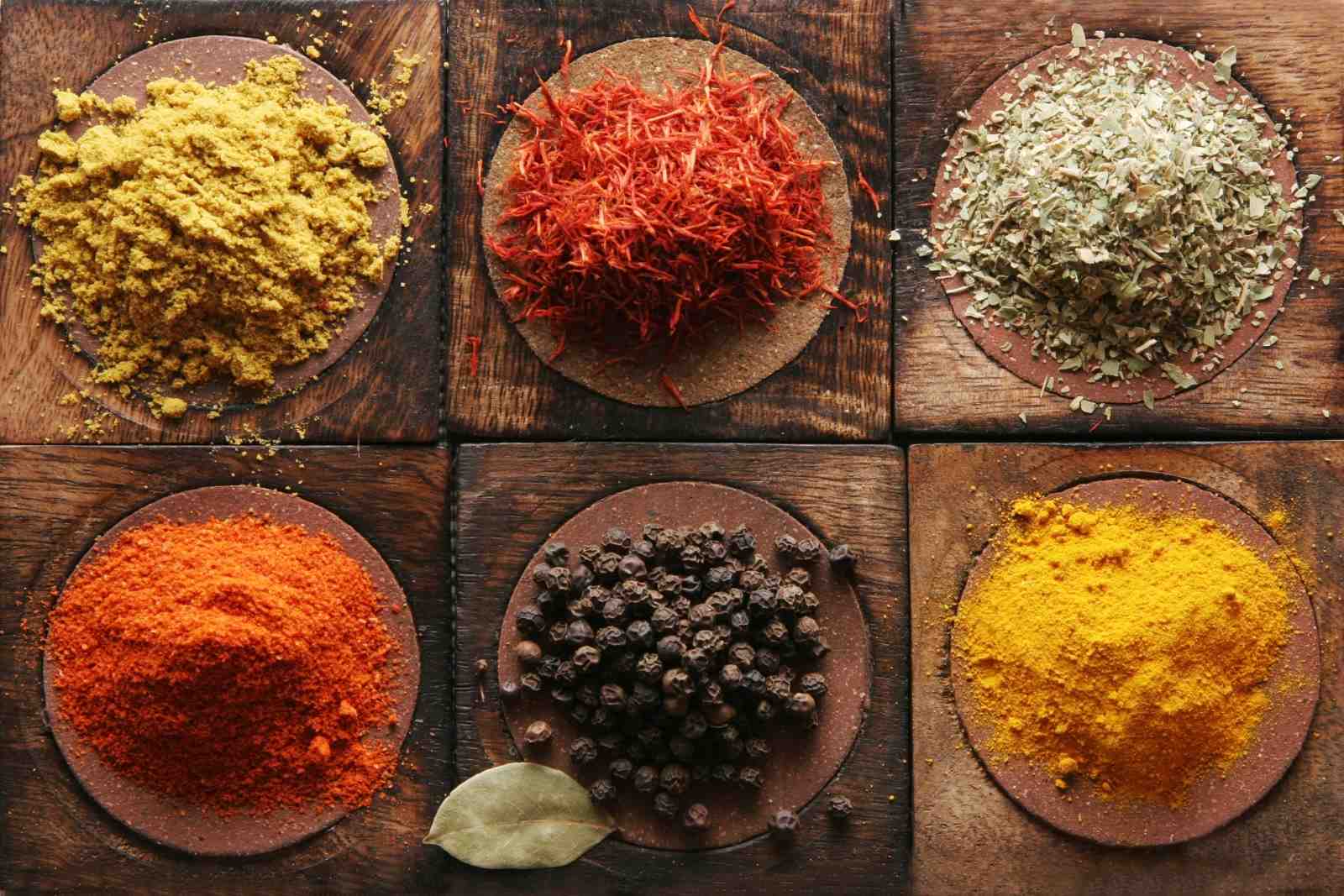Vibrant Spices Kitchen Decor Wall Art