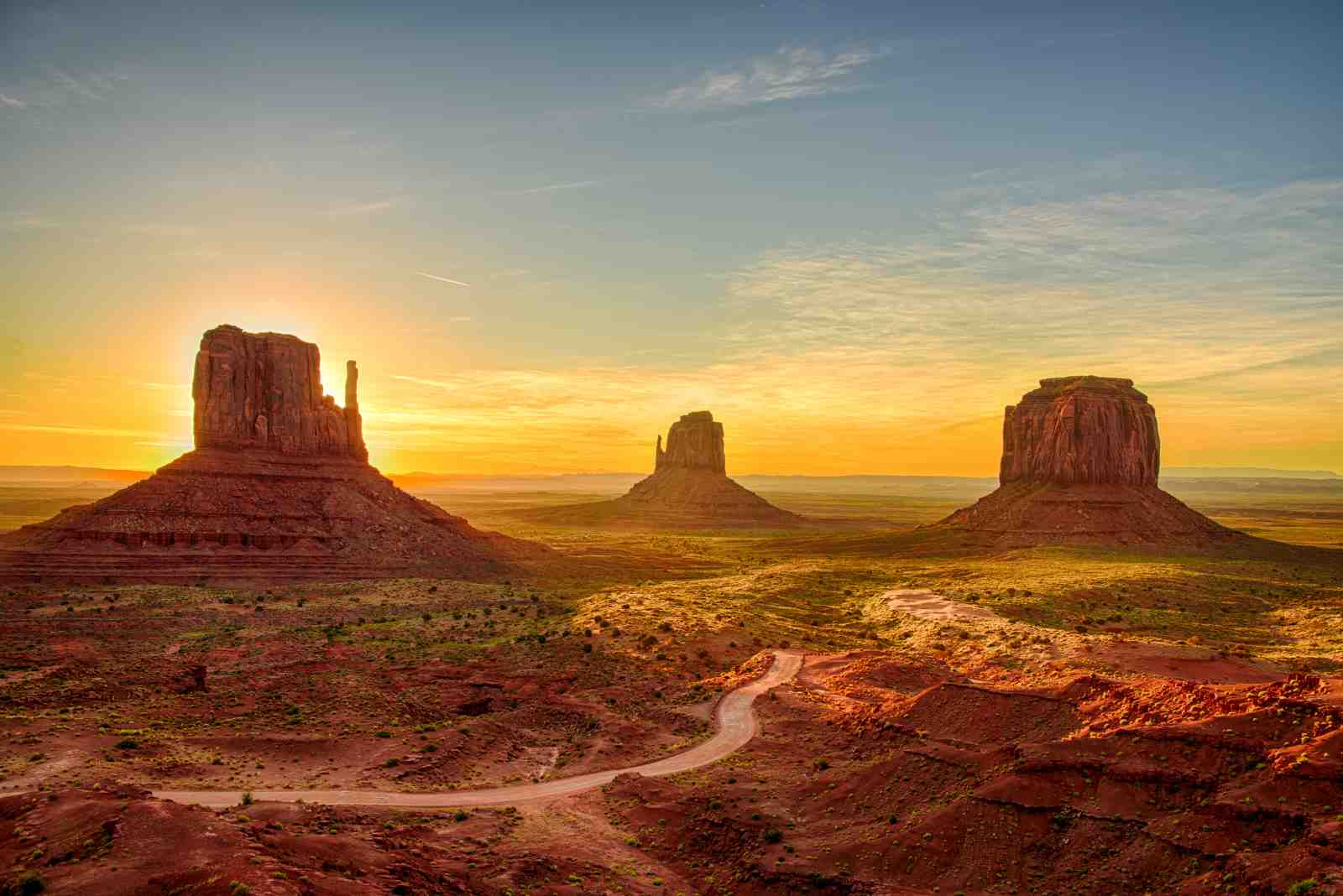 Monument Valley Sunrise Landscape Wall Art
