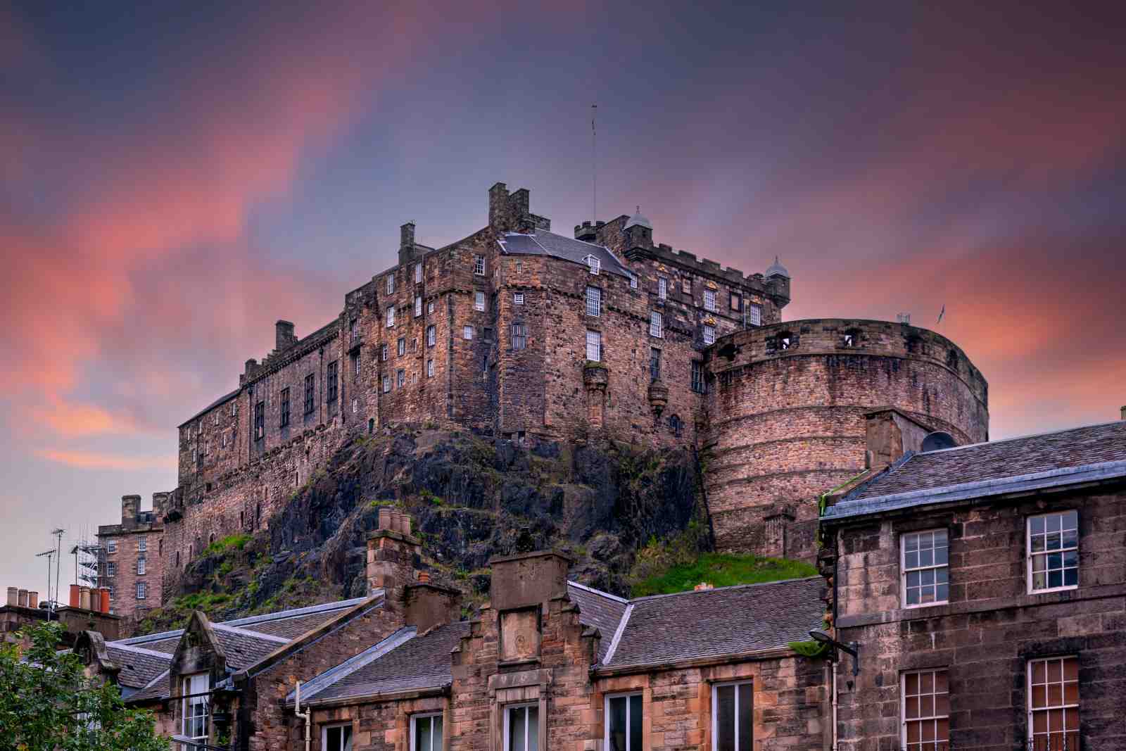Edinburgh Castle Sunset Wall Art