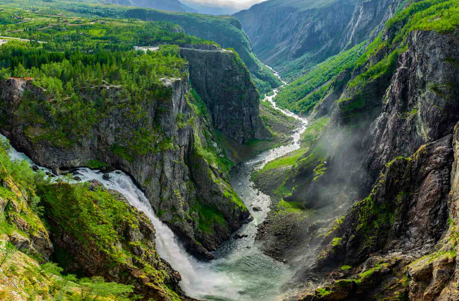 Majestic Waterfall & Valley Wall Art