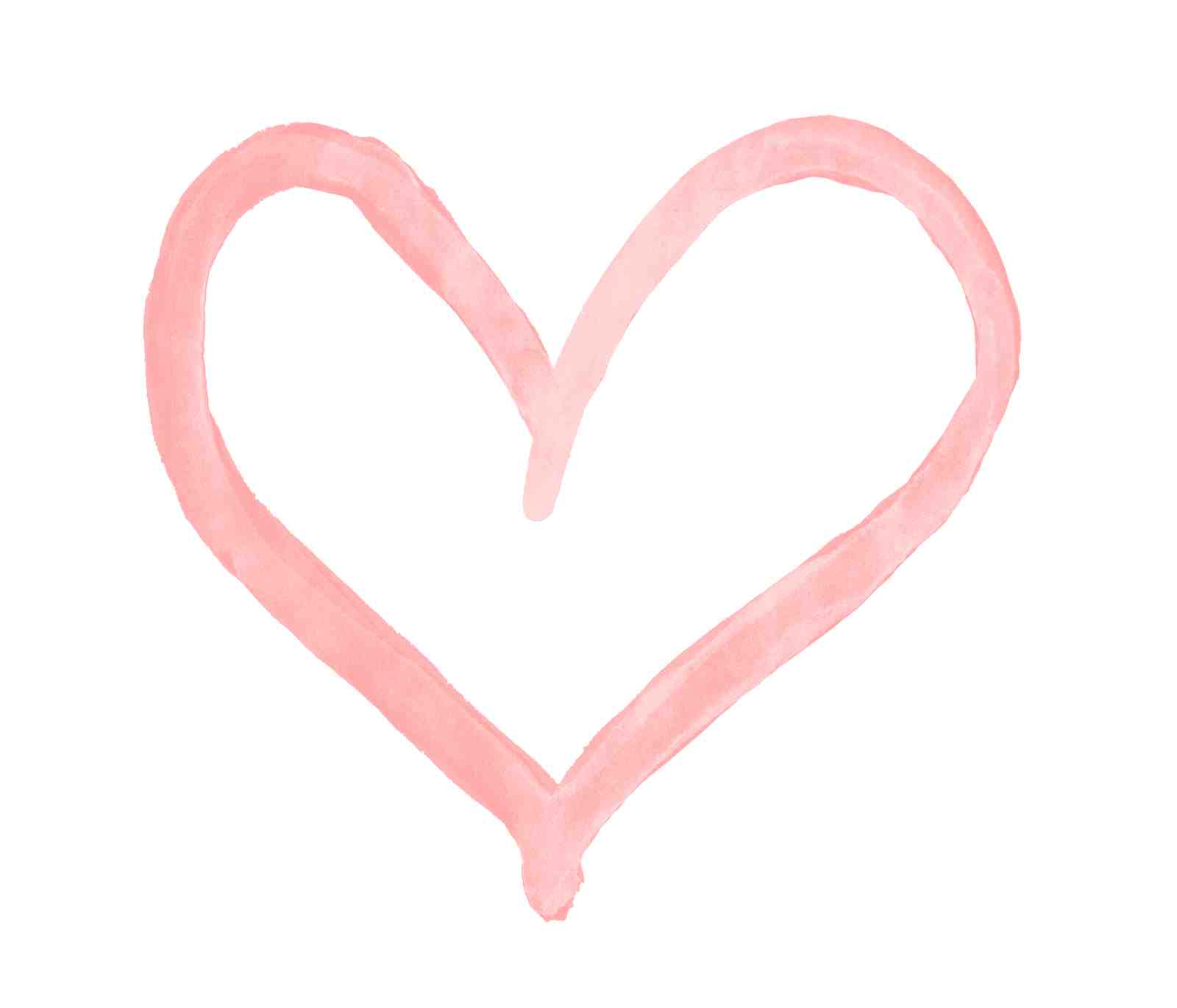 Charming Watercolor Heart Wall Art