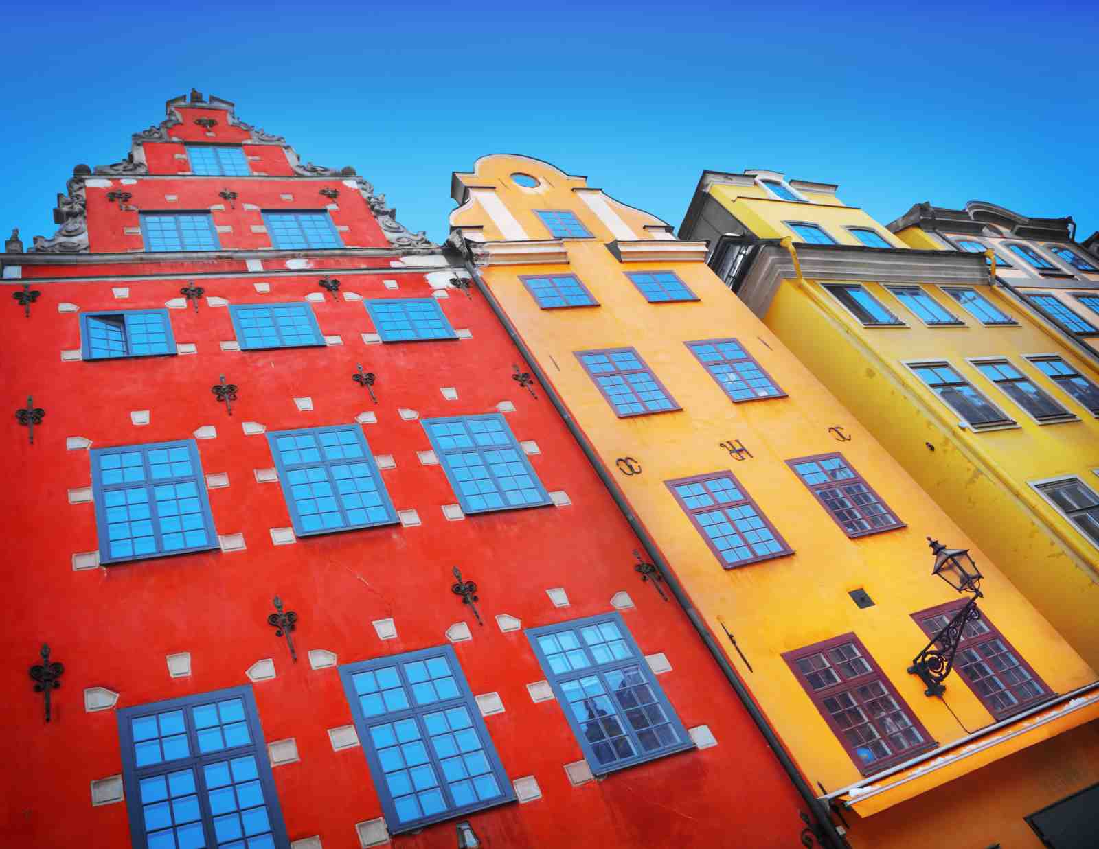 Vibrant European Facades Wall Art