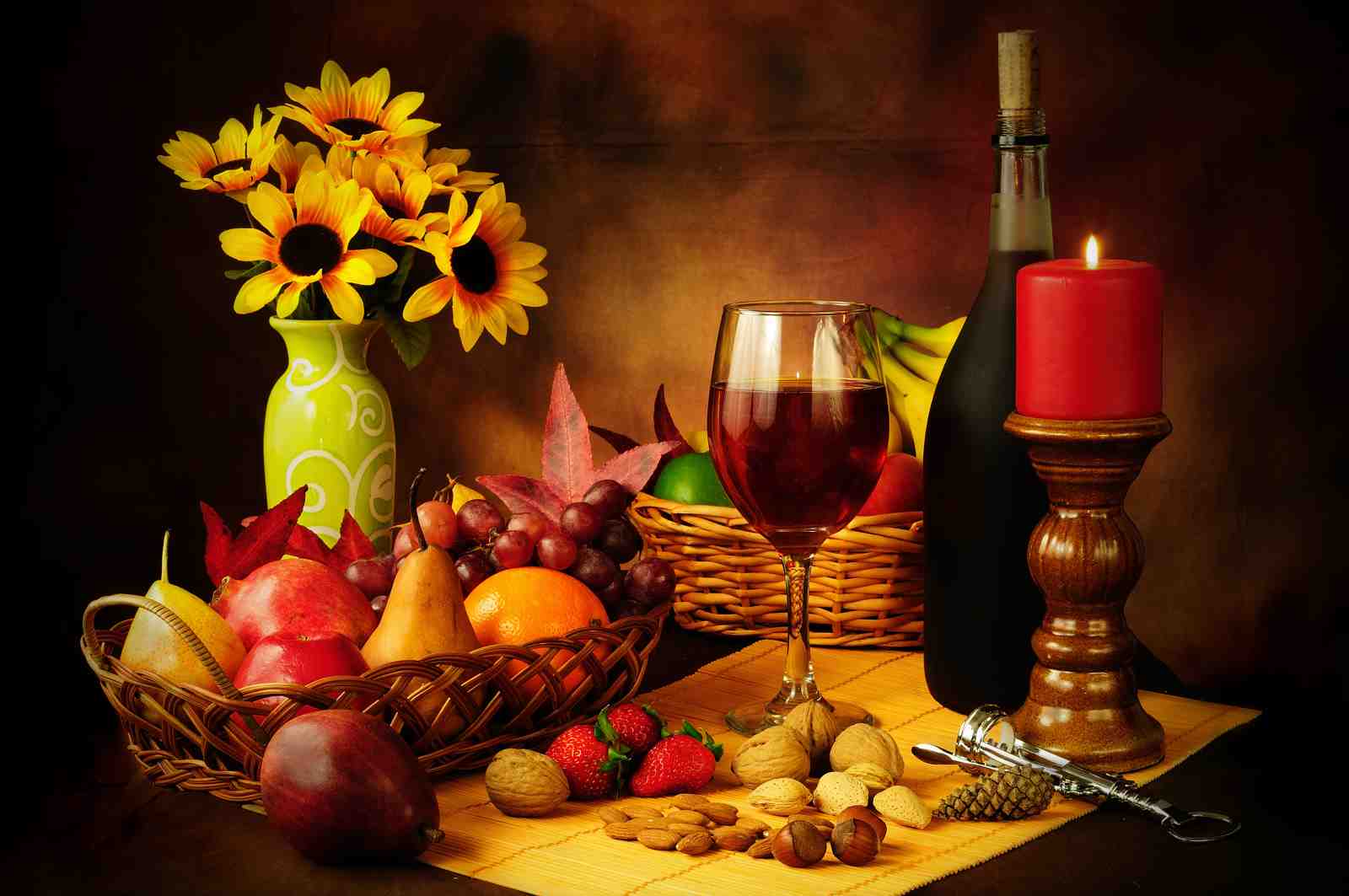 Vibrant Harvest Still Life Wall Art Wall Art