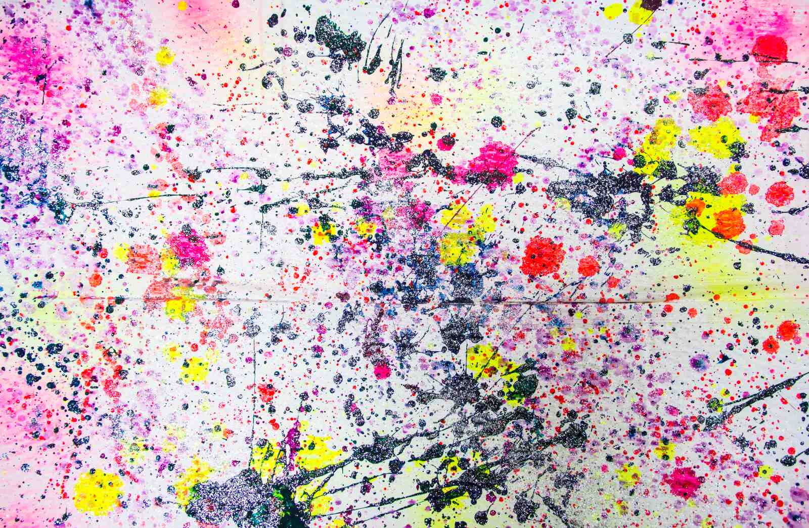 Vibrant Splatter Abstract Wall Art