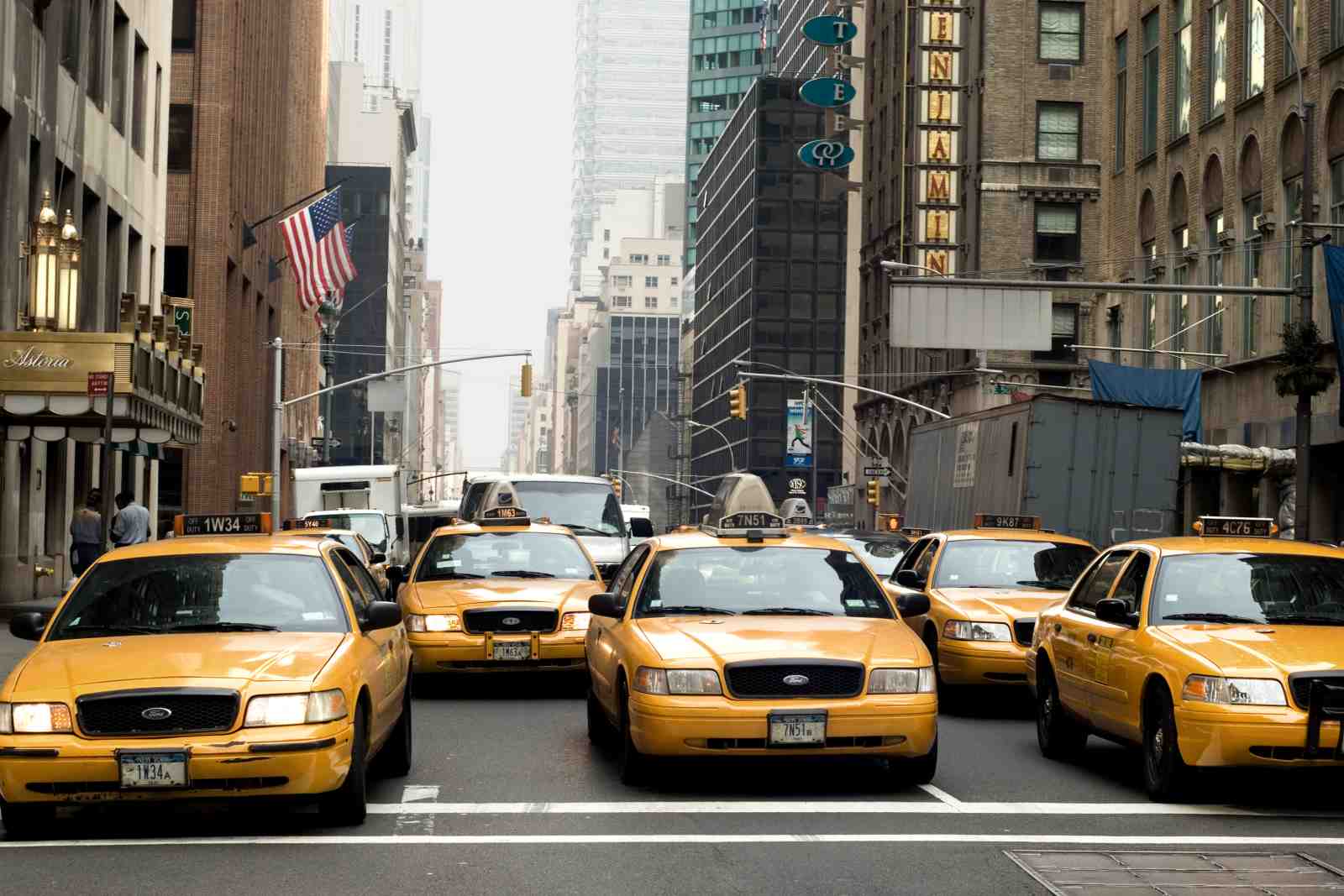 New York City Yellow Taxi Traffic Wall Art