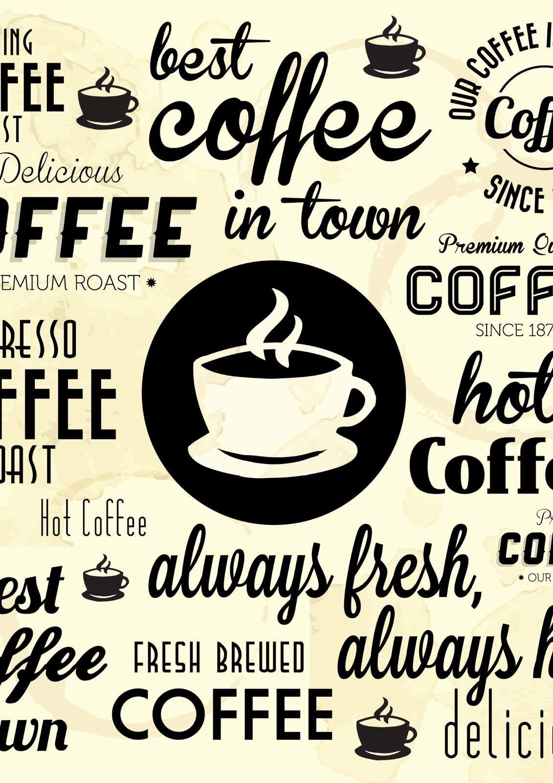 Vintage Coffee Lover's Collage Wall Art