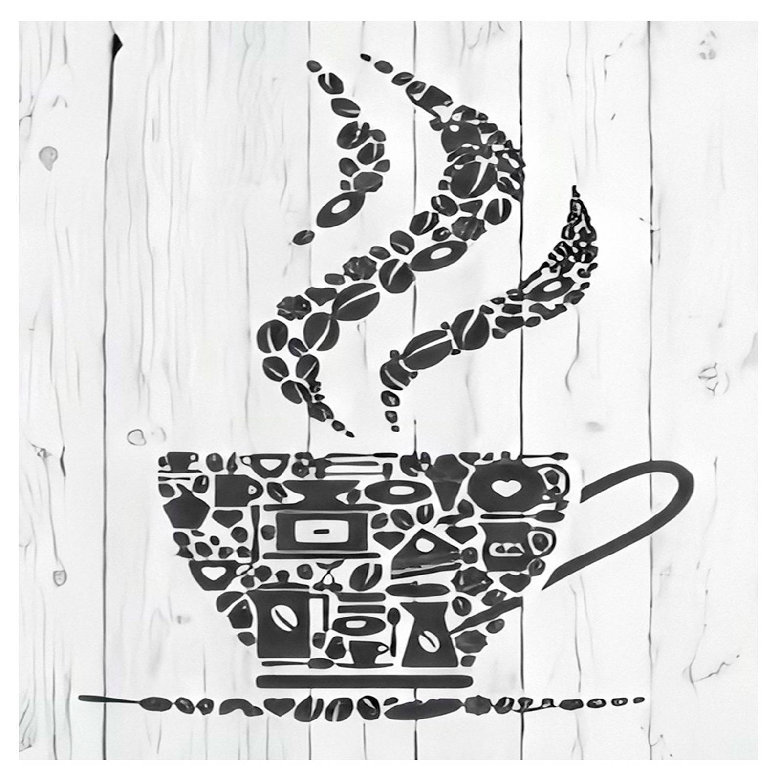 Abstract Coffee Cup Art Wall Art
