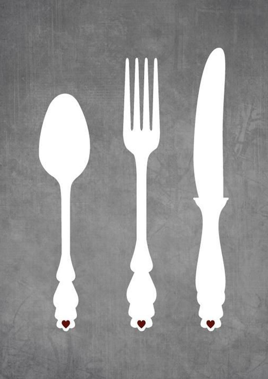 Chic Cutlery Trio Wall Art Wall Art