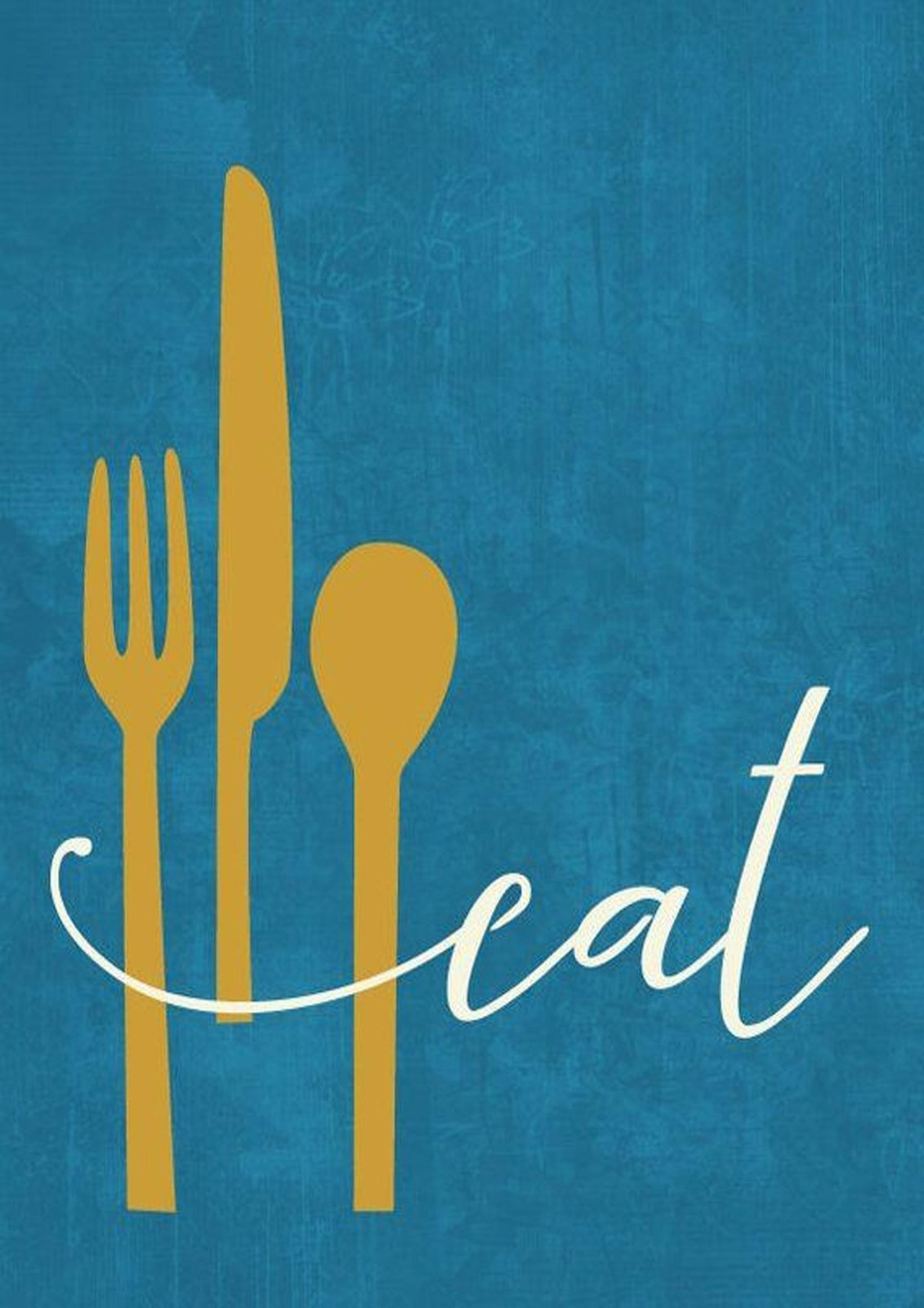 Modern "Eat" Kitchen Art Wall Art