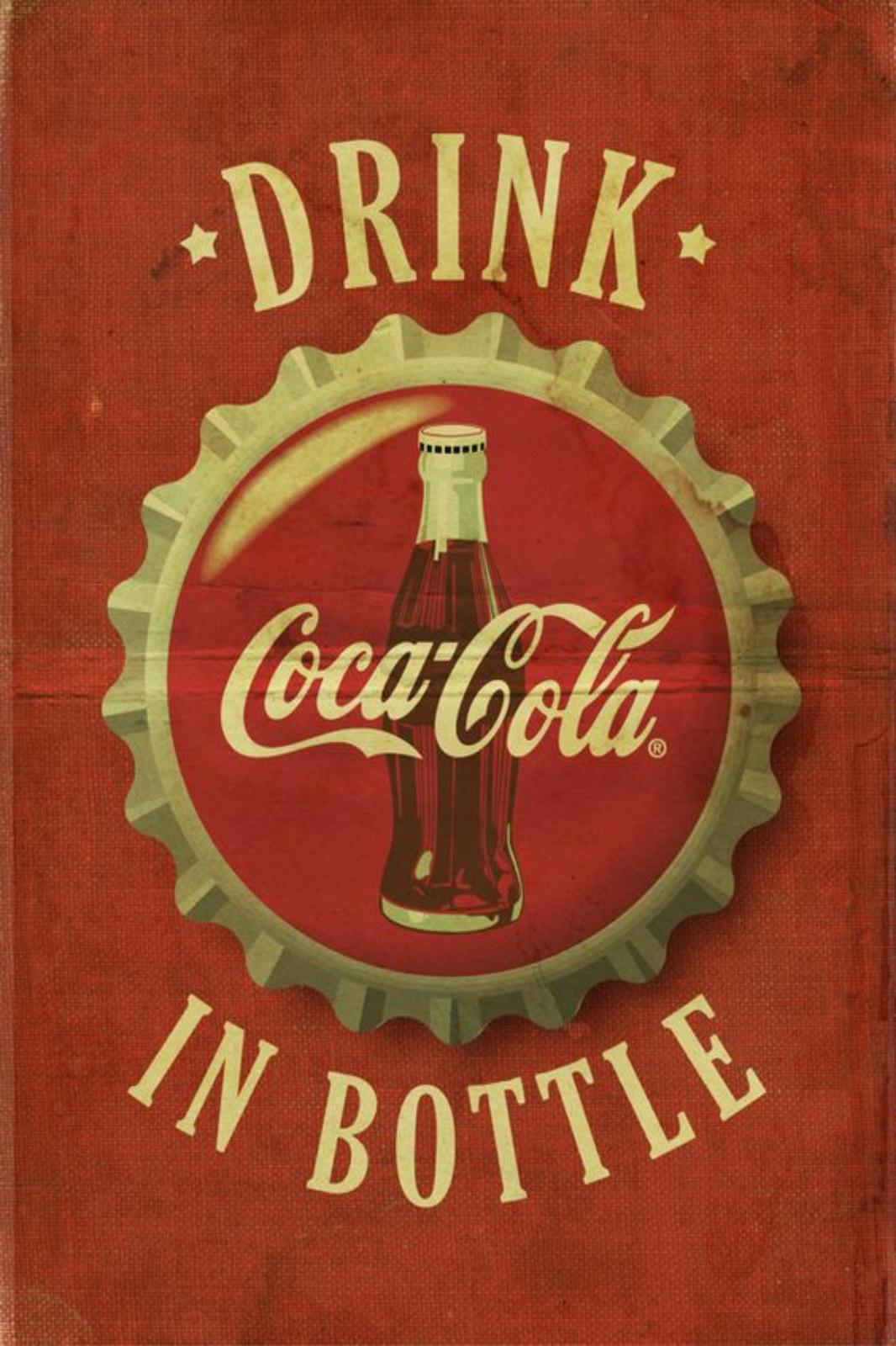 Vintage Coca-Cola Bottle Cap Wall Art