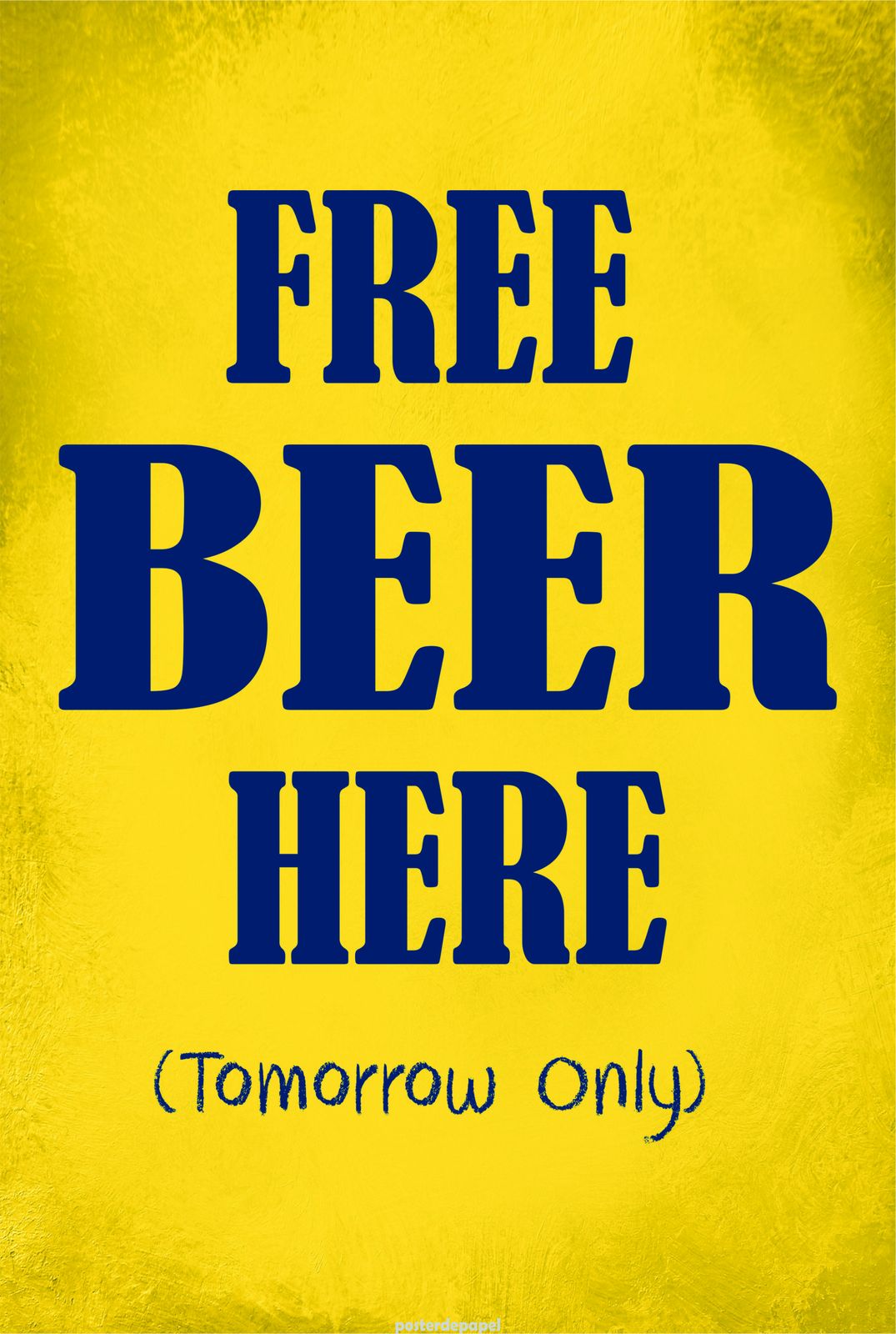Funny Free Beer Here Wall Art Wall Art