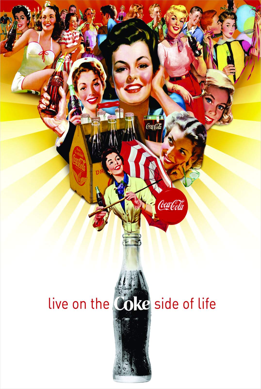 Retro Coca-Cola Party Vintage Wall Art